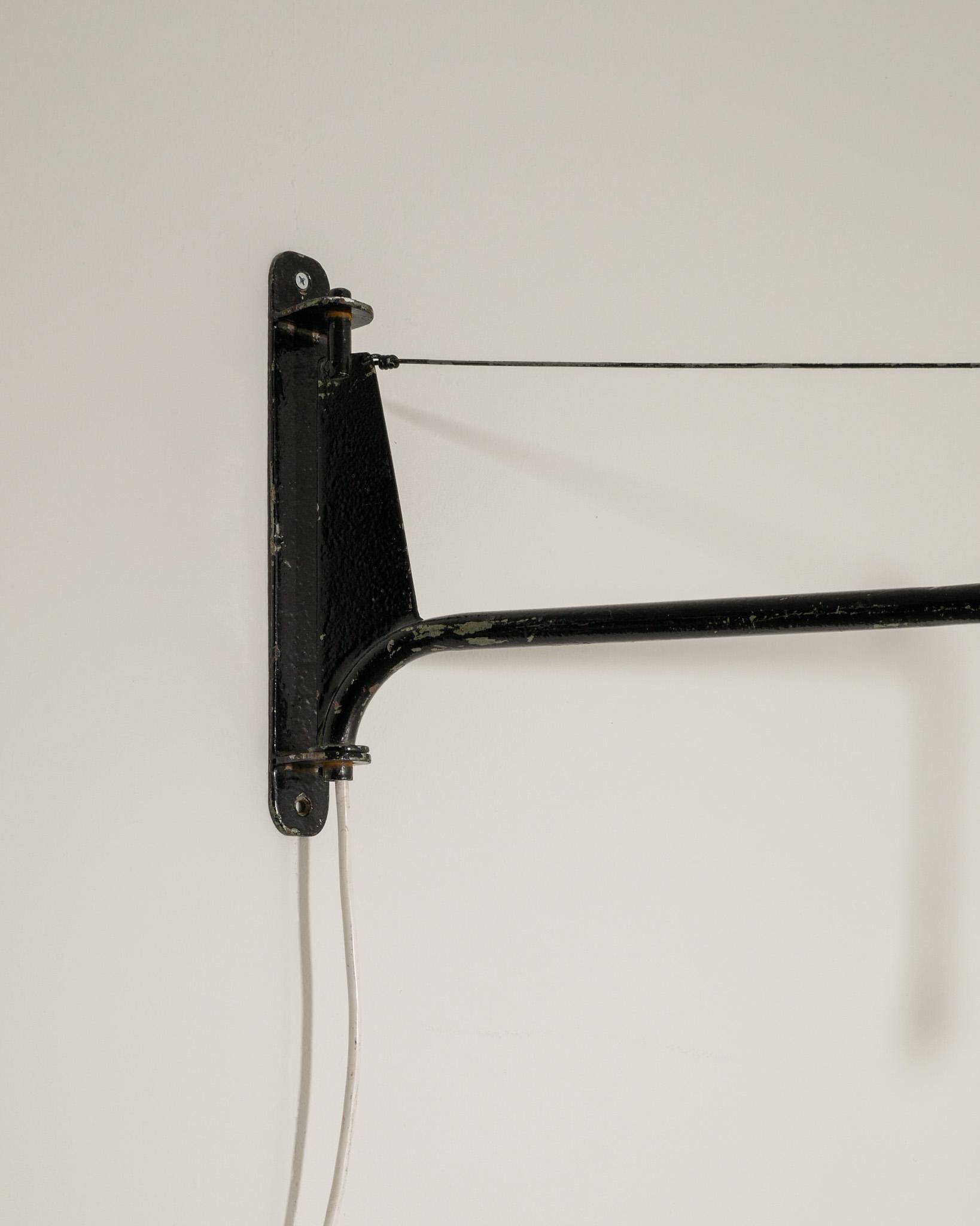 Mid-Century Modern French Mid Century Black Metal Jib 