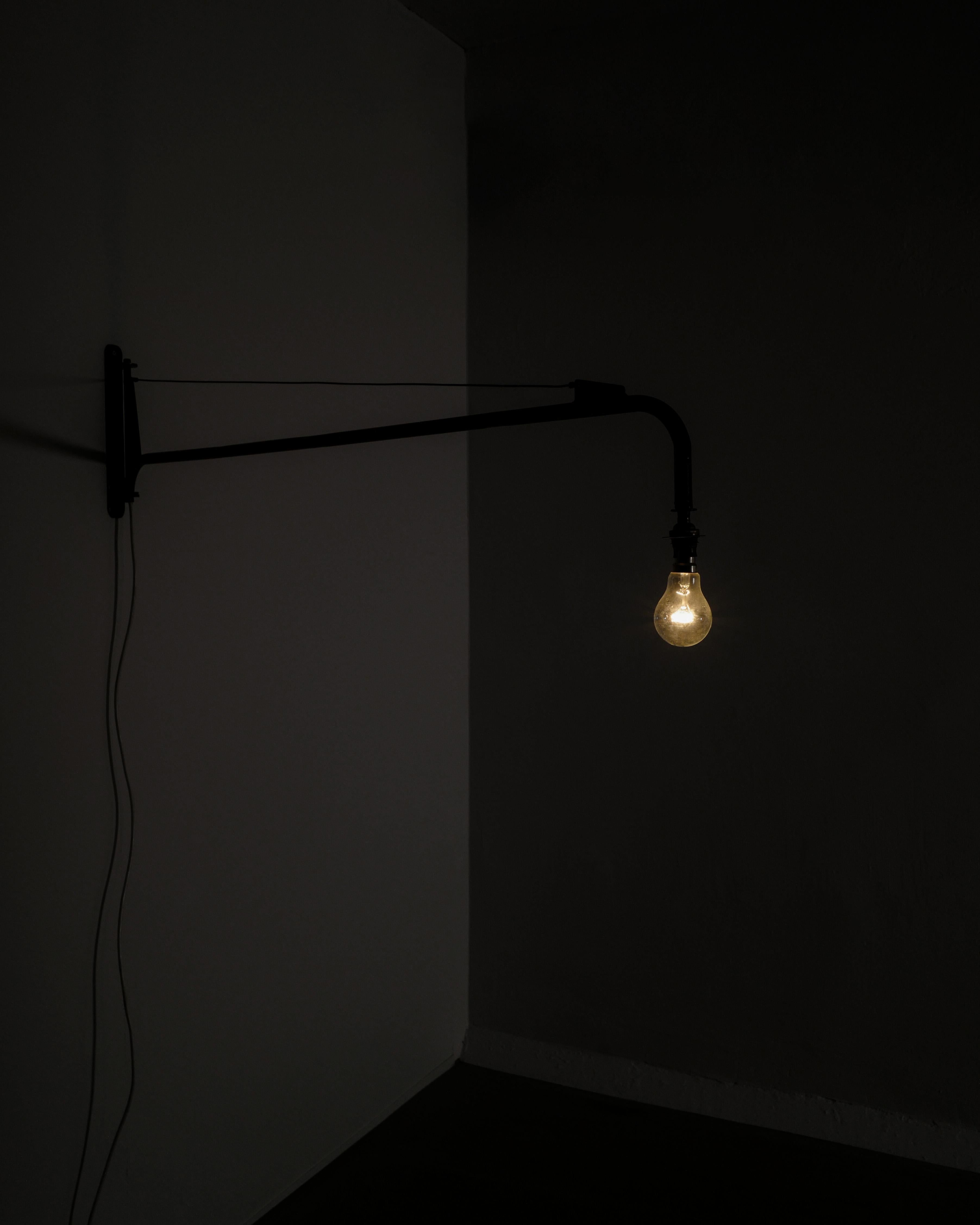 French Mid Century Black Metal Jib 