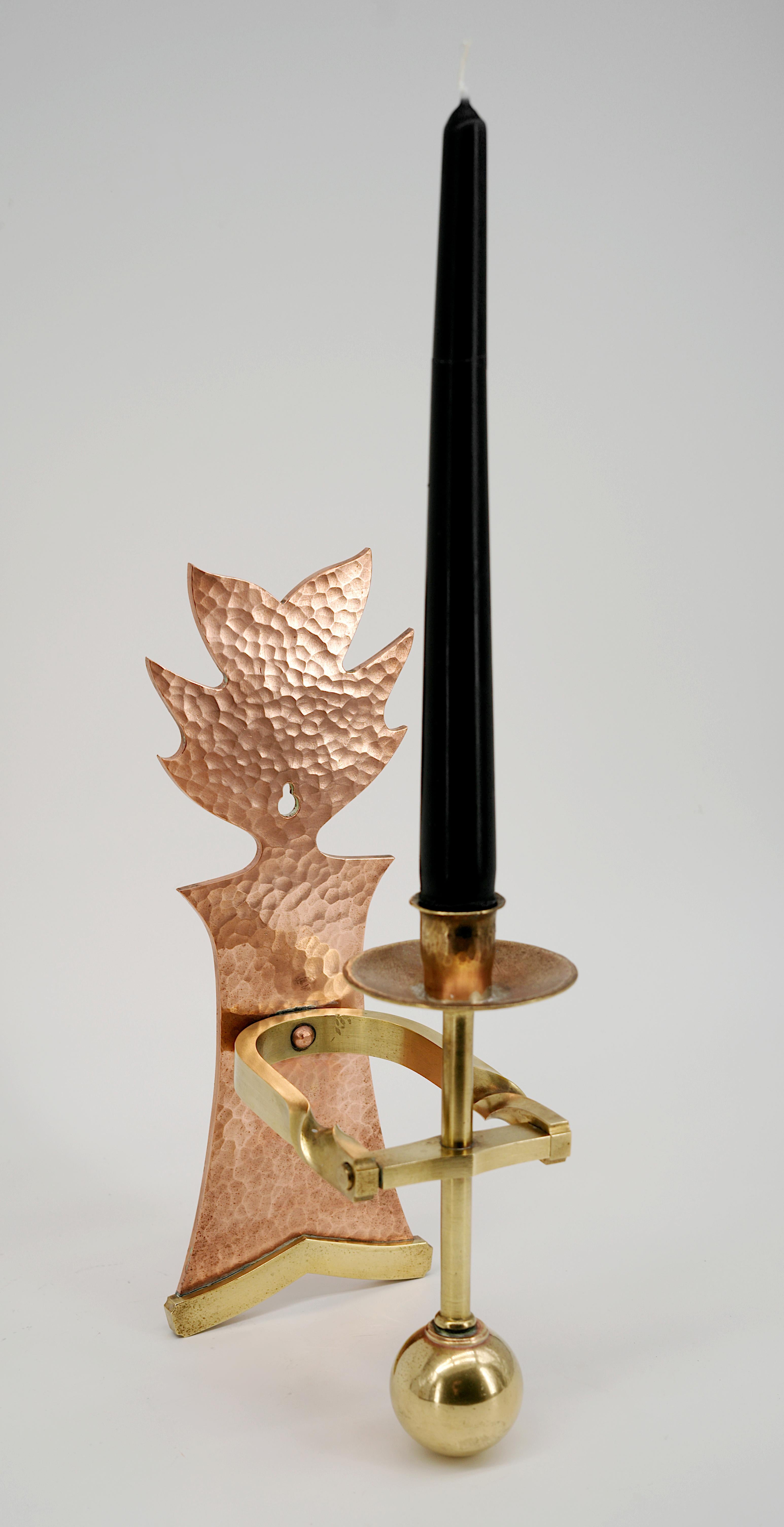 French Mid-Century Boat Candle Sconces, 1950s For Sale 2