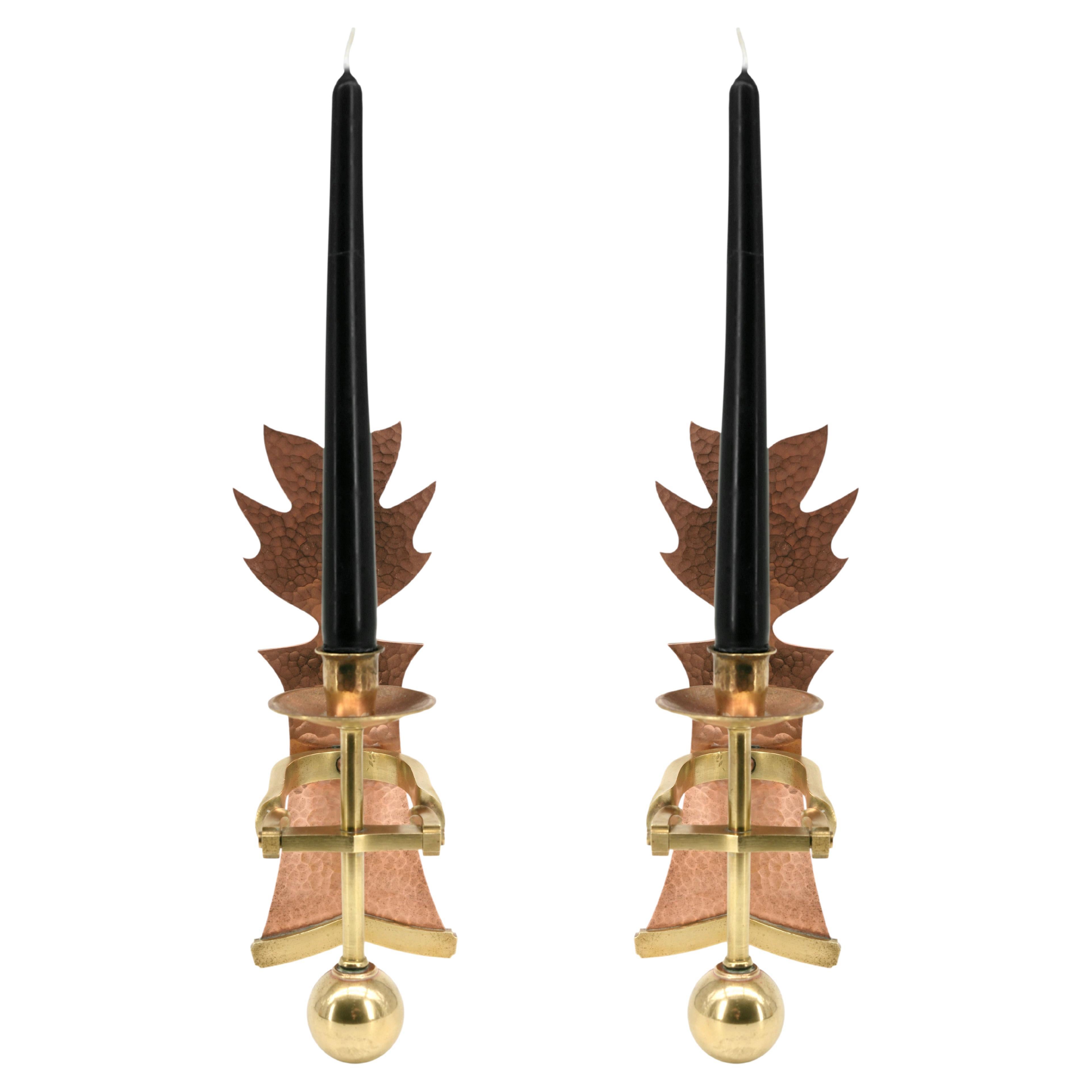 French Mid-Century Boat Candle Sconces, 1950s For Sale