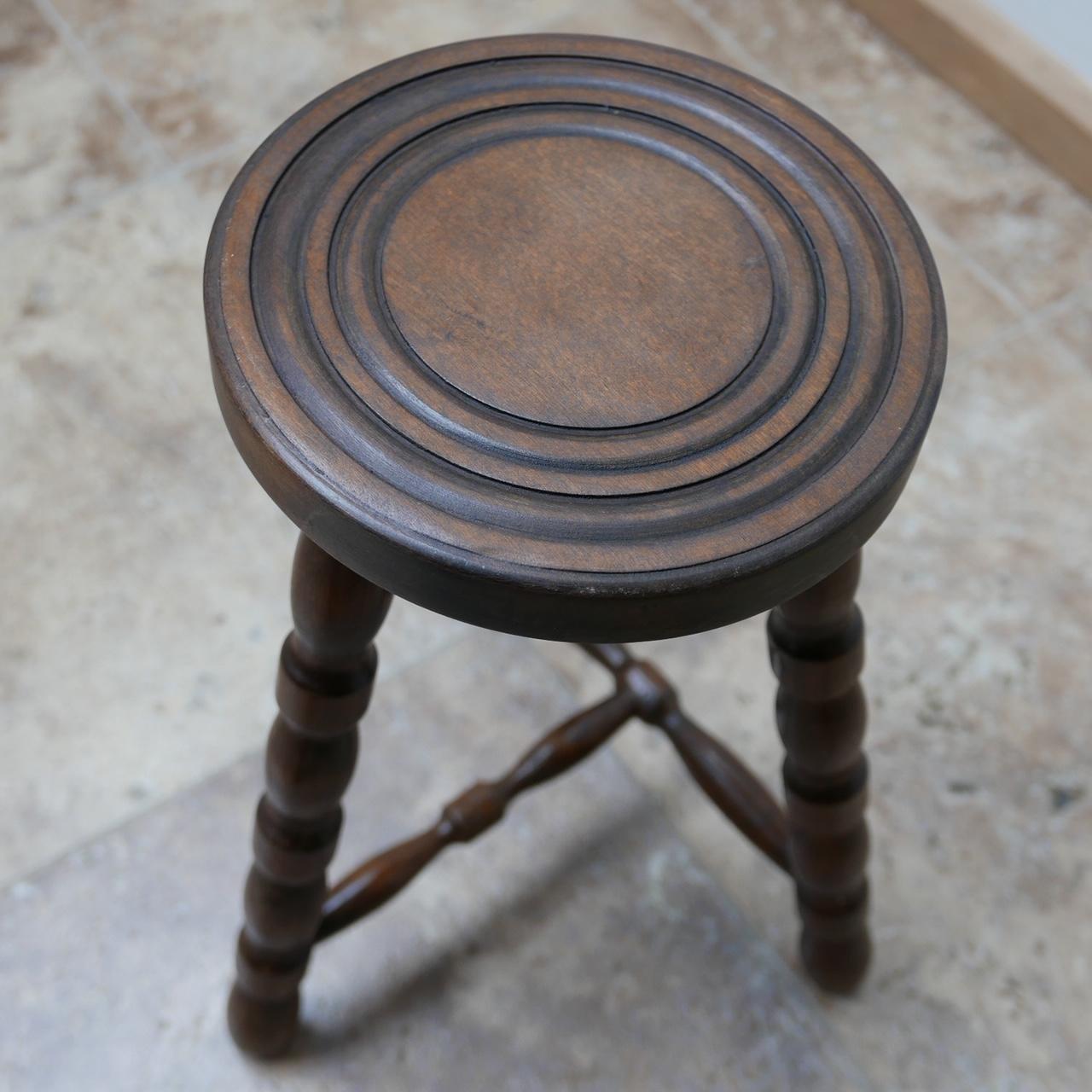 French Mid-Century Bobbin Stool or Side Table In Good Condition In London, GB