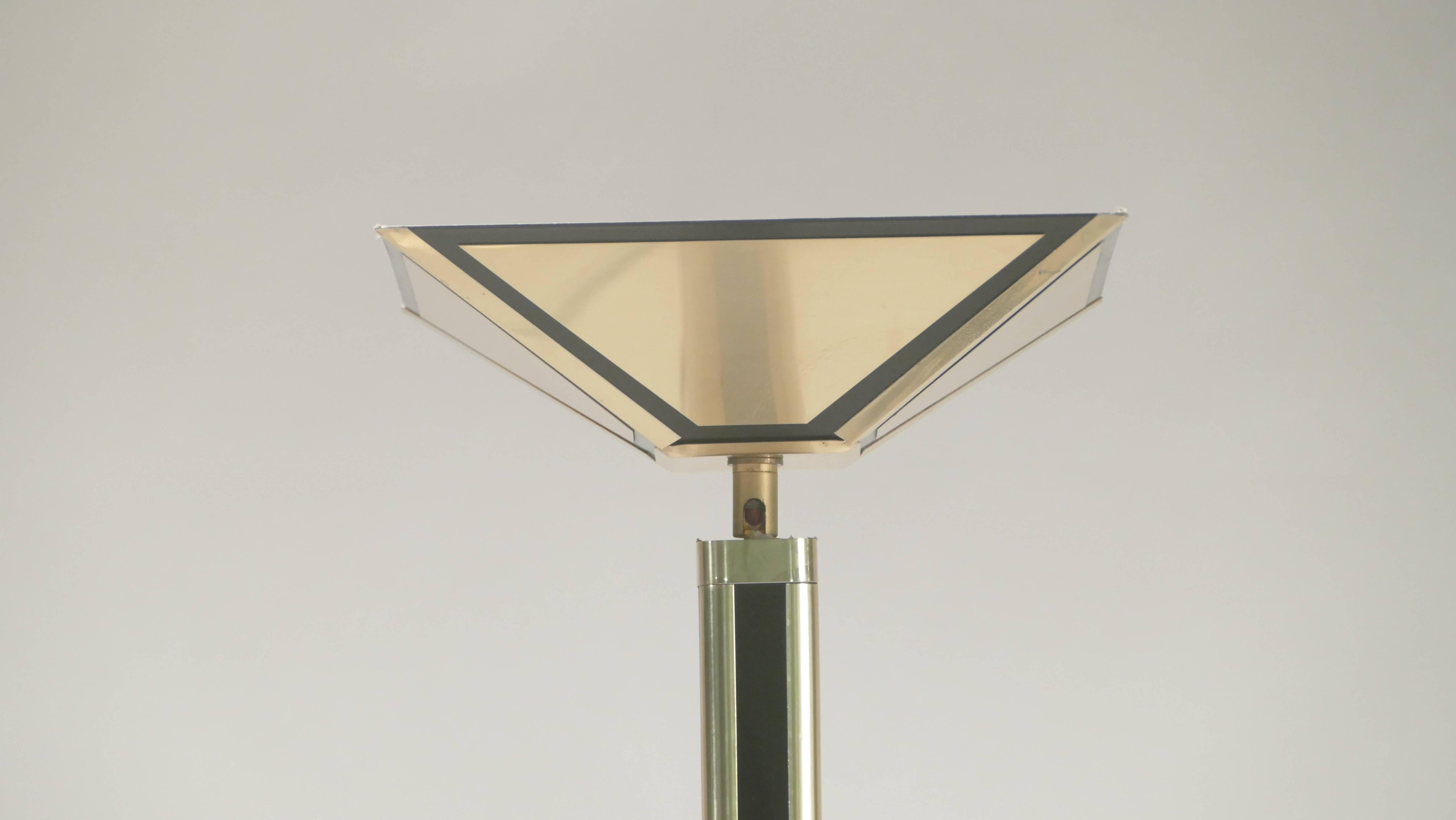 Mid-Century Modern French Midcentury Brass Floor Lamp by Maison Romeo, 1970s