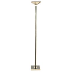 French Midcentury Brass Floor Lamp by Maison Romeo, 1970s