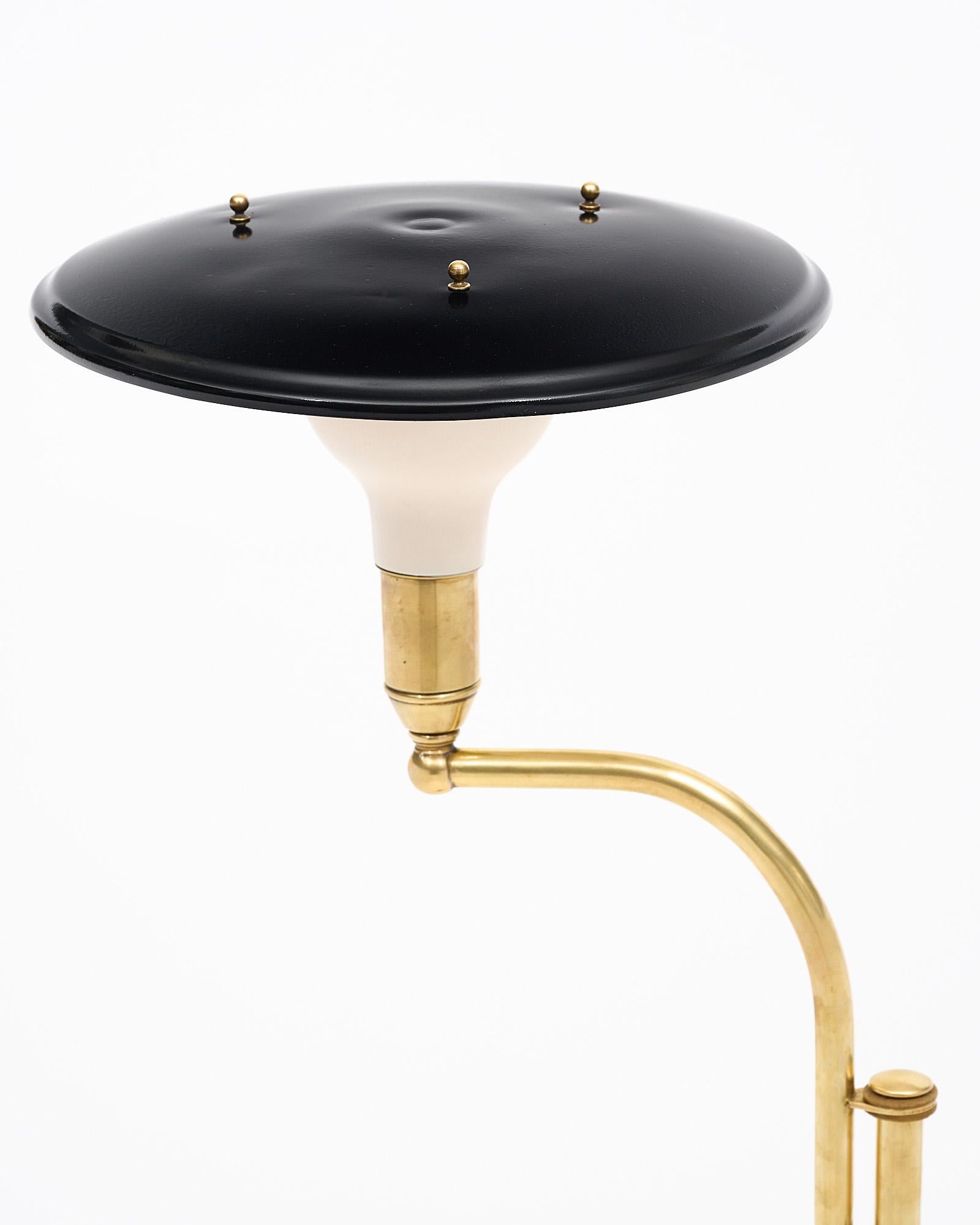 Mid-20th Century French MId-Century Brass Floor Lamp
