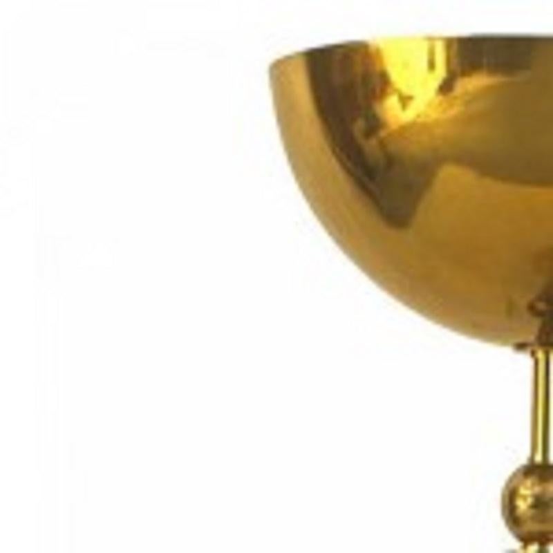 Stehlampe aus Messing aus der Mitte des Jahrhunderts 1