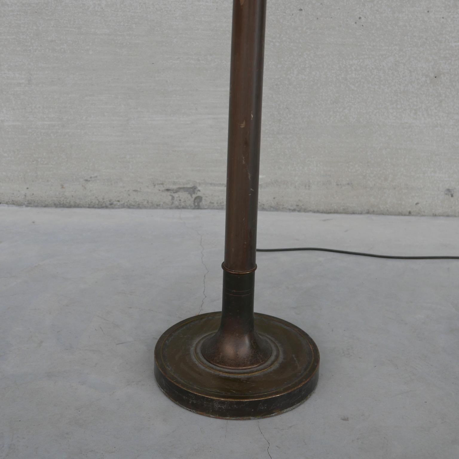 French Mid-Century Brass Floor Lamp For Sale 2