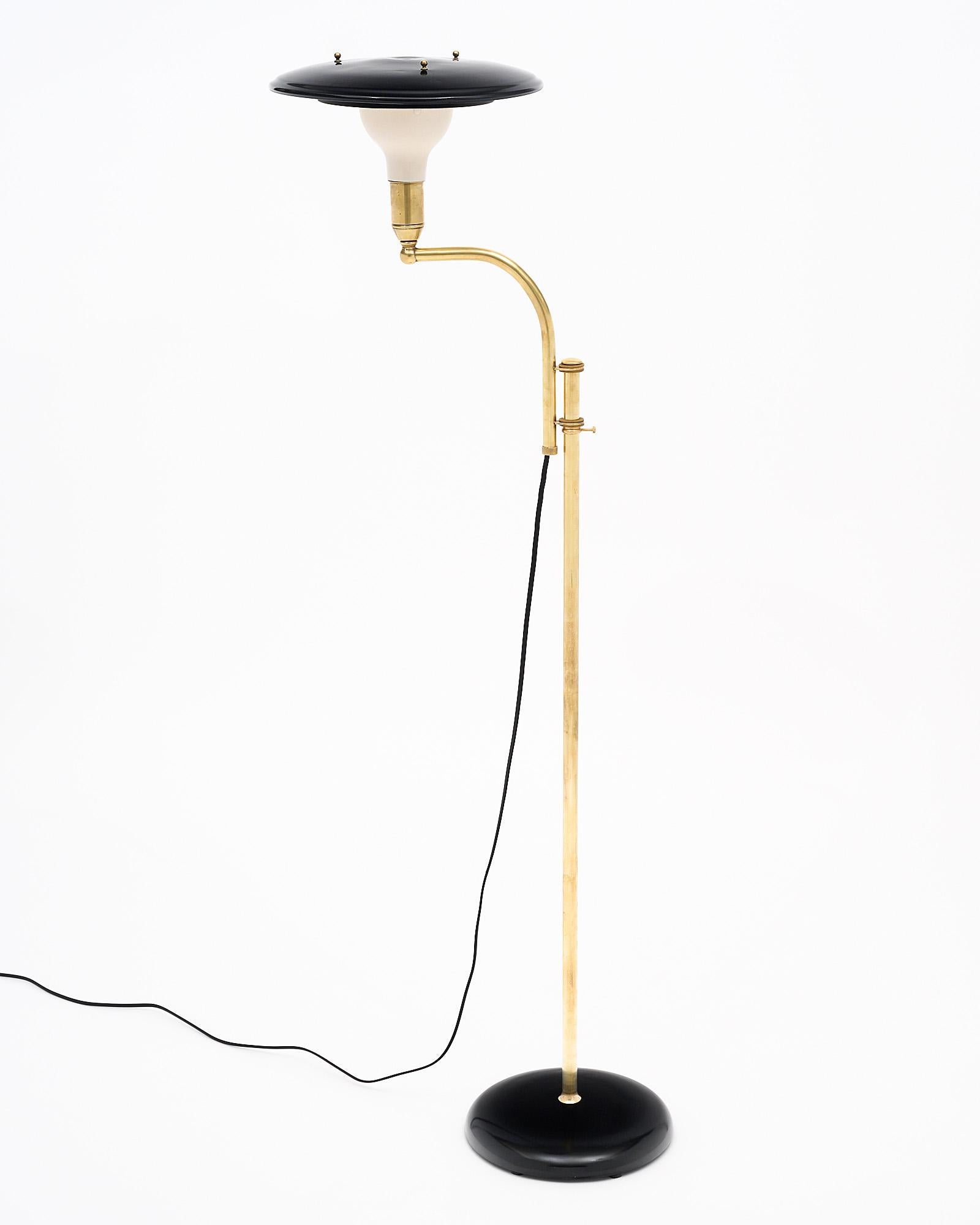 French MId-Century Brass Floor Lamp 1