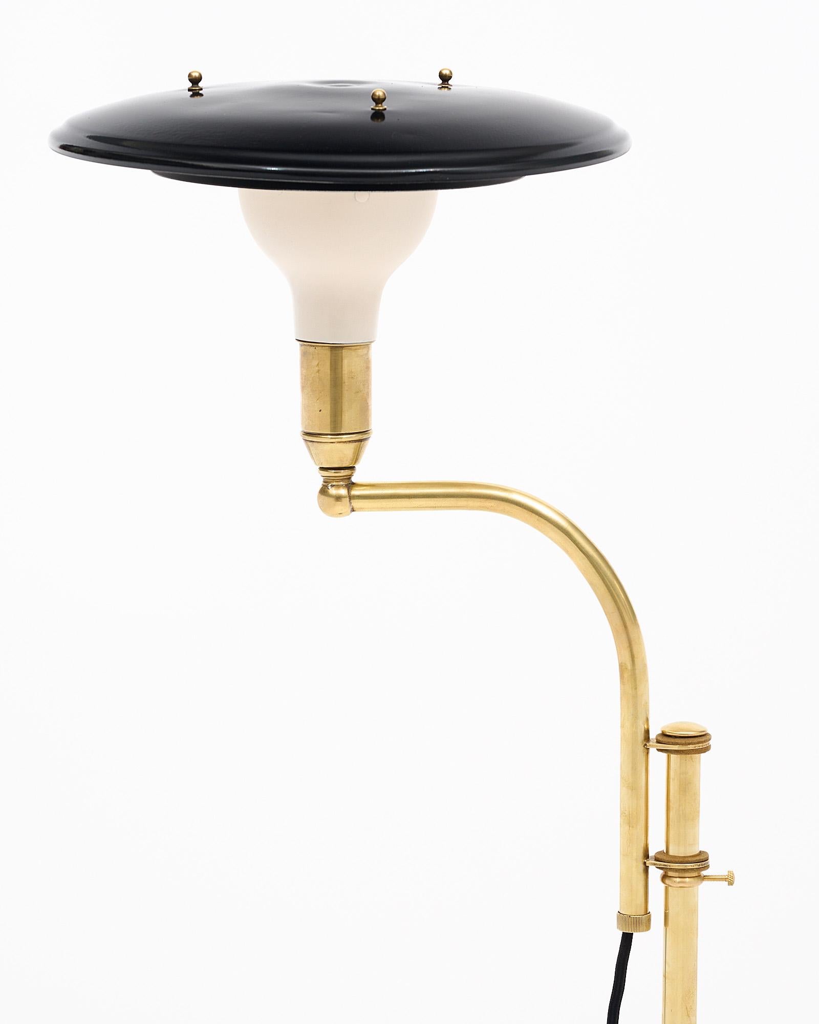 French MId-Century Brass Floor Lamp 2