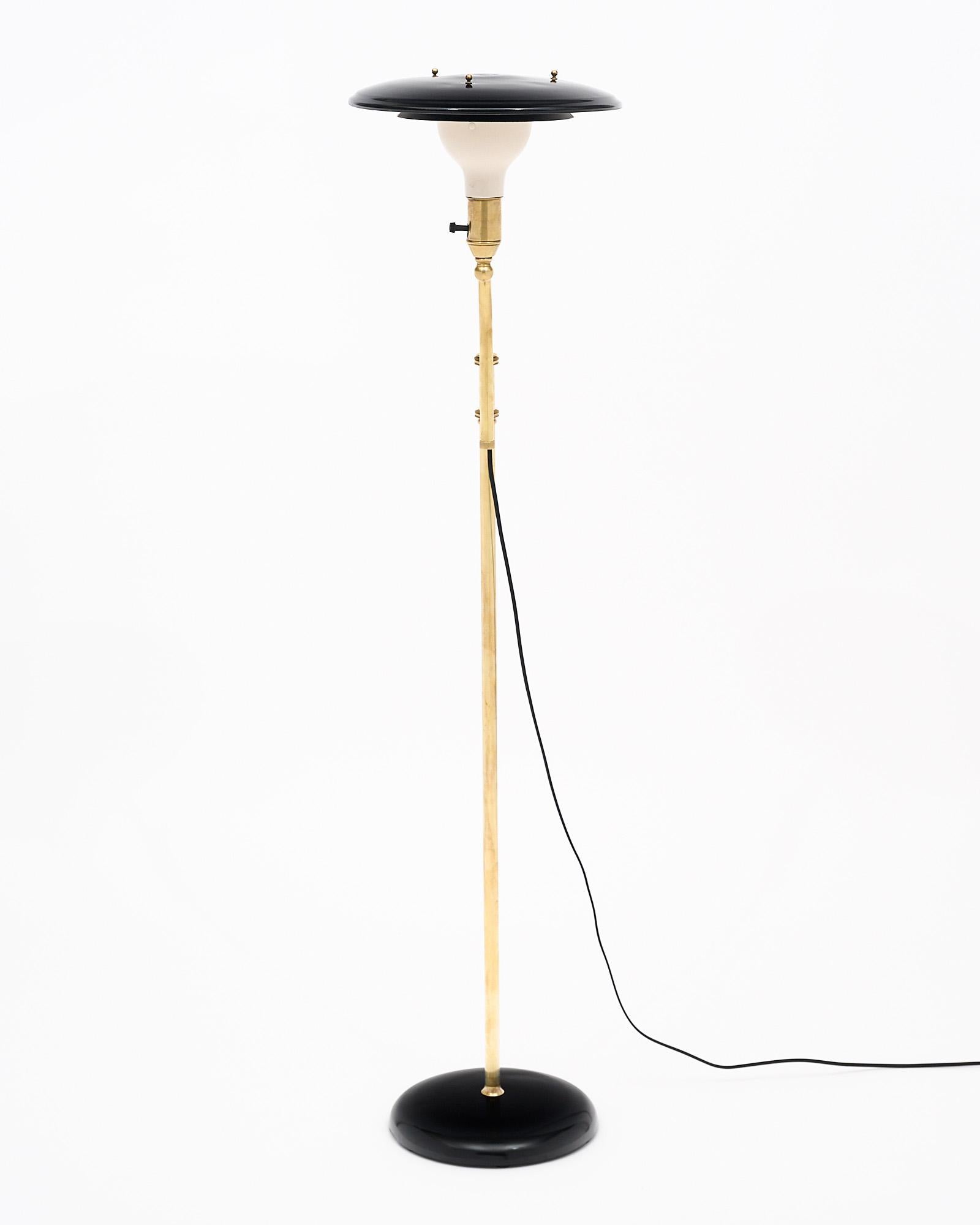 French MId-Century Brass Floor Lamp 4