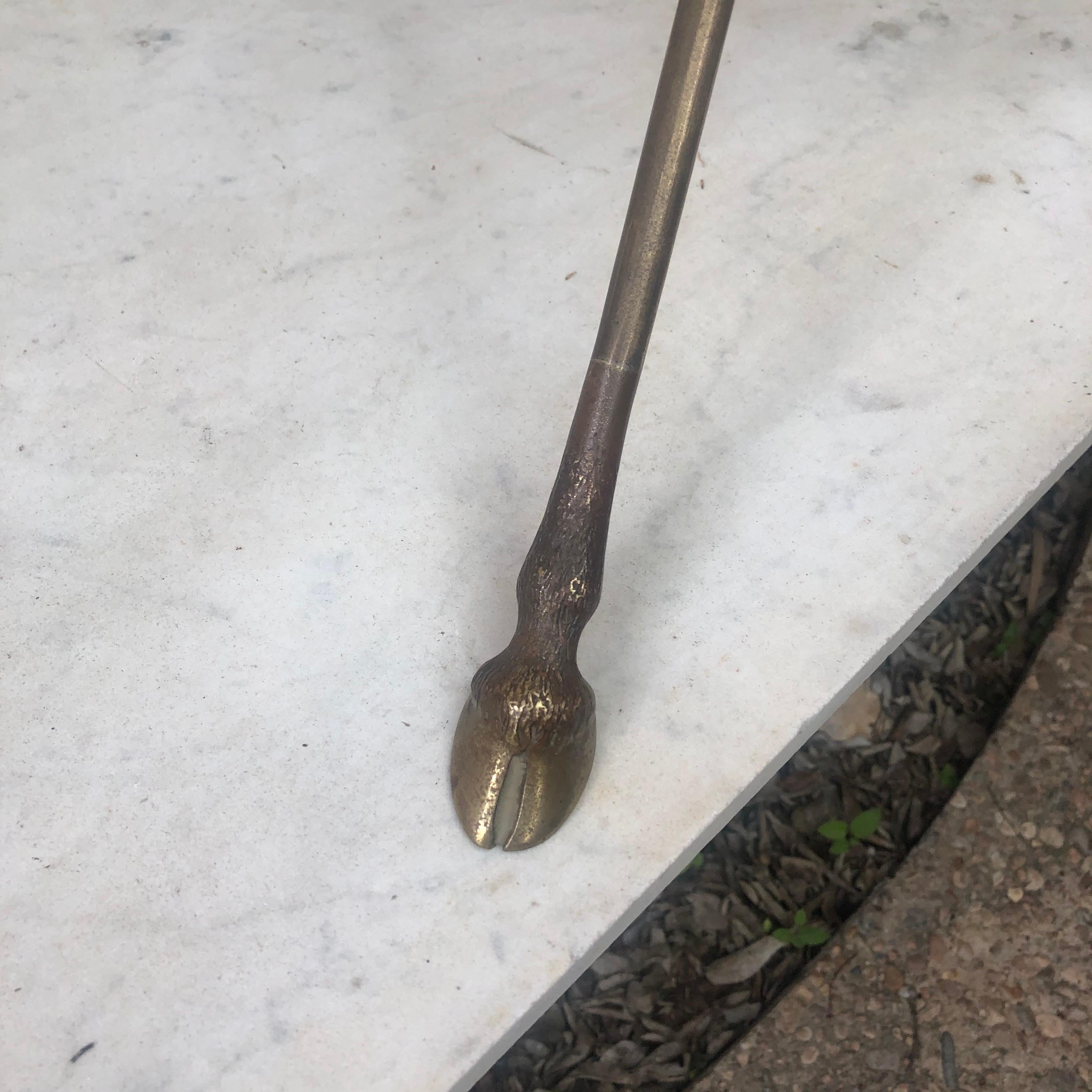 French Midcentury Brass Neoclassical Gueridon, circa 1950 In Good Condition For Sale In Austin, TX