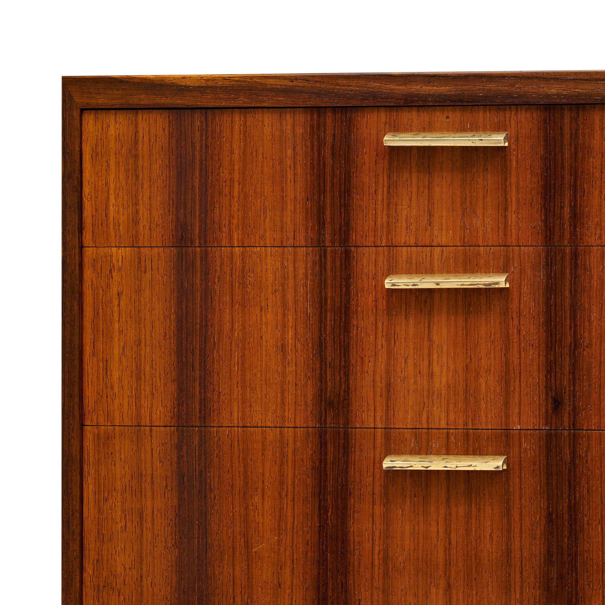 French Mid-Century Brazilian Rosewood Buffet In Good Condition For Sale In Austin, TX