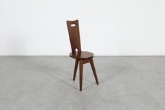 French Mid-Century Brutalist Fireside Chair, Christian Durupt Style