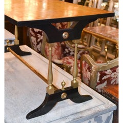 French Midcentury Burl Walnut Coffee Table