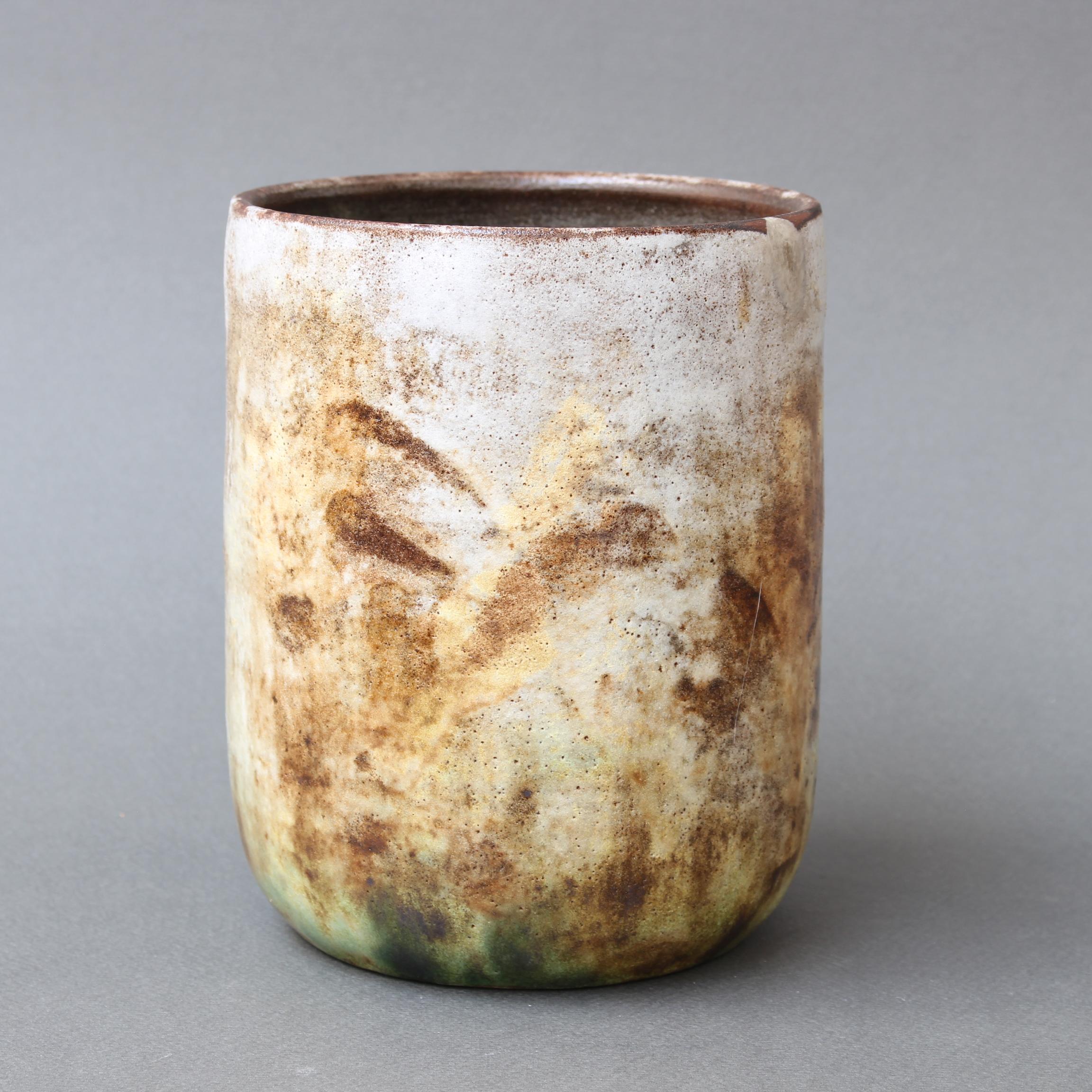 Mid-Century Modern French Mid-Century Ceramic Vase by Alexandre Kostanda (circa 1960s) For Sale