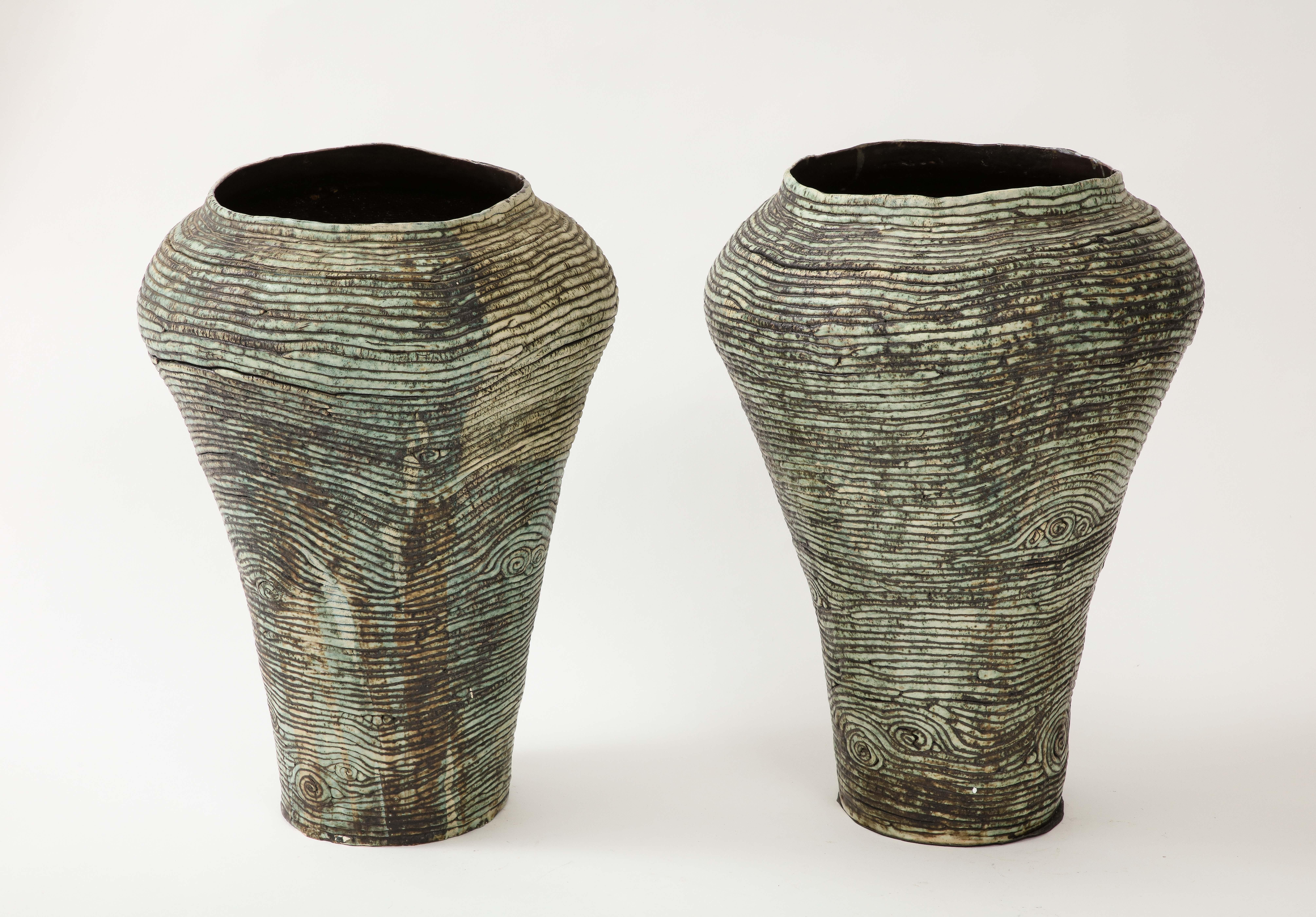 Post-Modern French Midcentury Ceramic Vessels For Sale