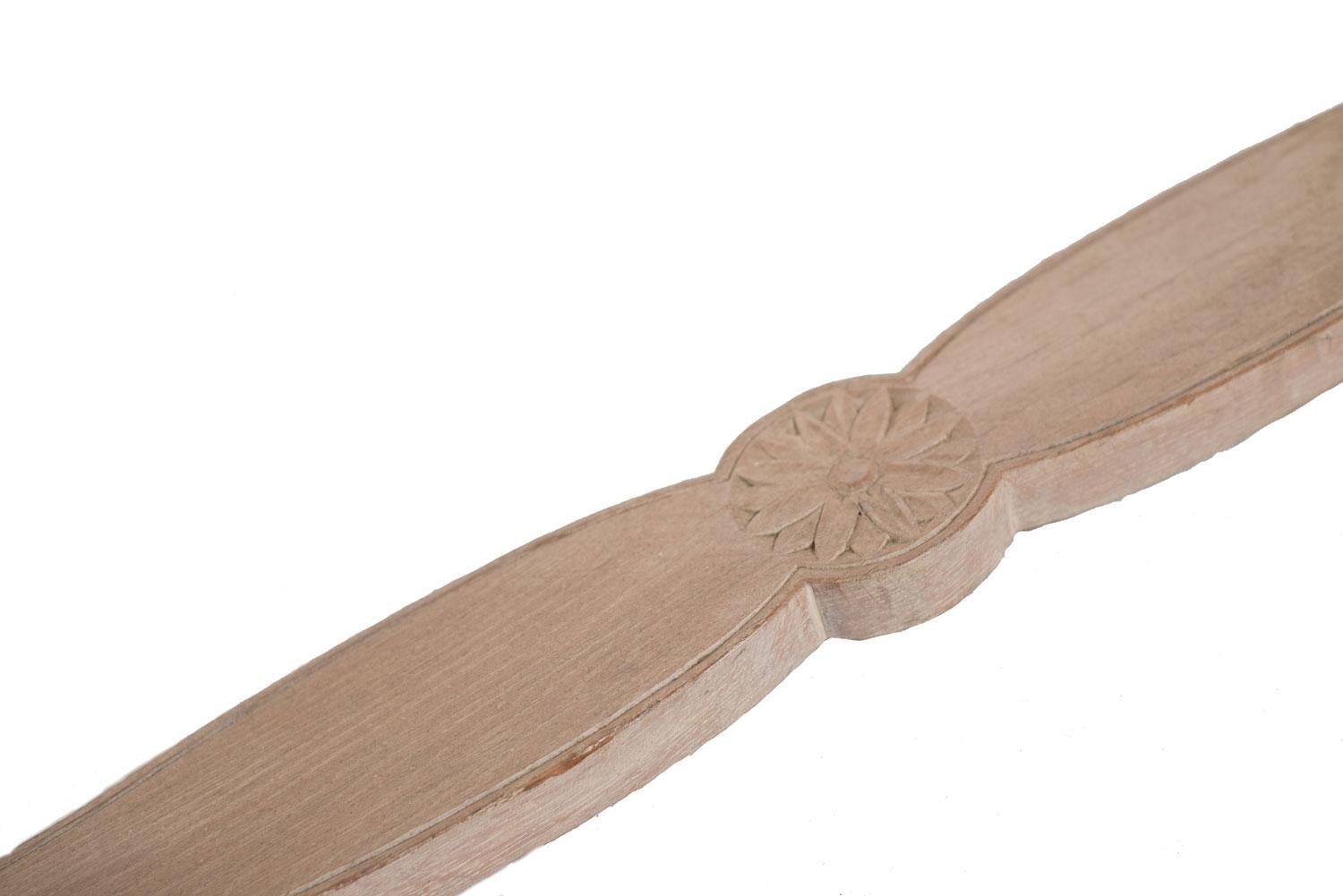 French Mid-Century Cerused Oak Dining Table en vente 1