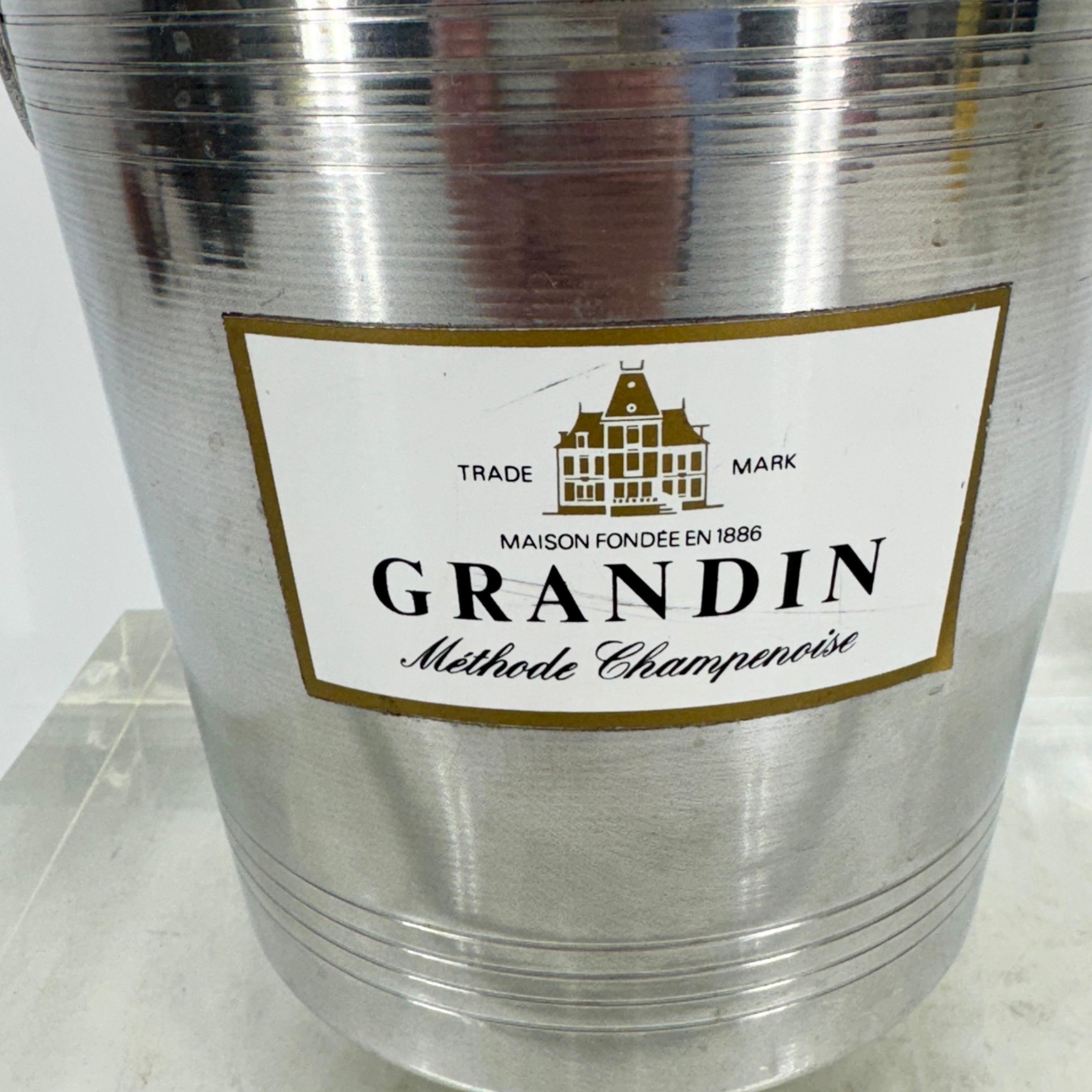 Französisch Mid-Century Champagner Wein Grandin Eiskübel  (20. Jahrhundert) im Angebot