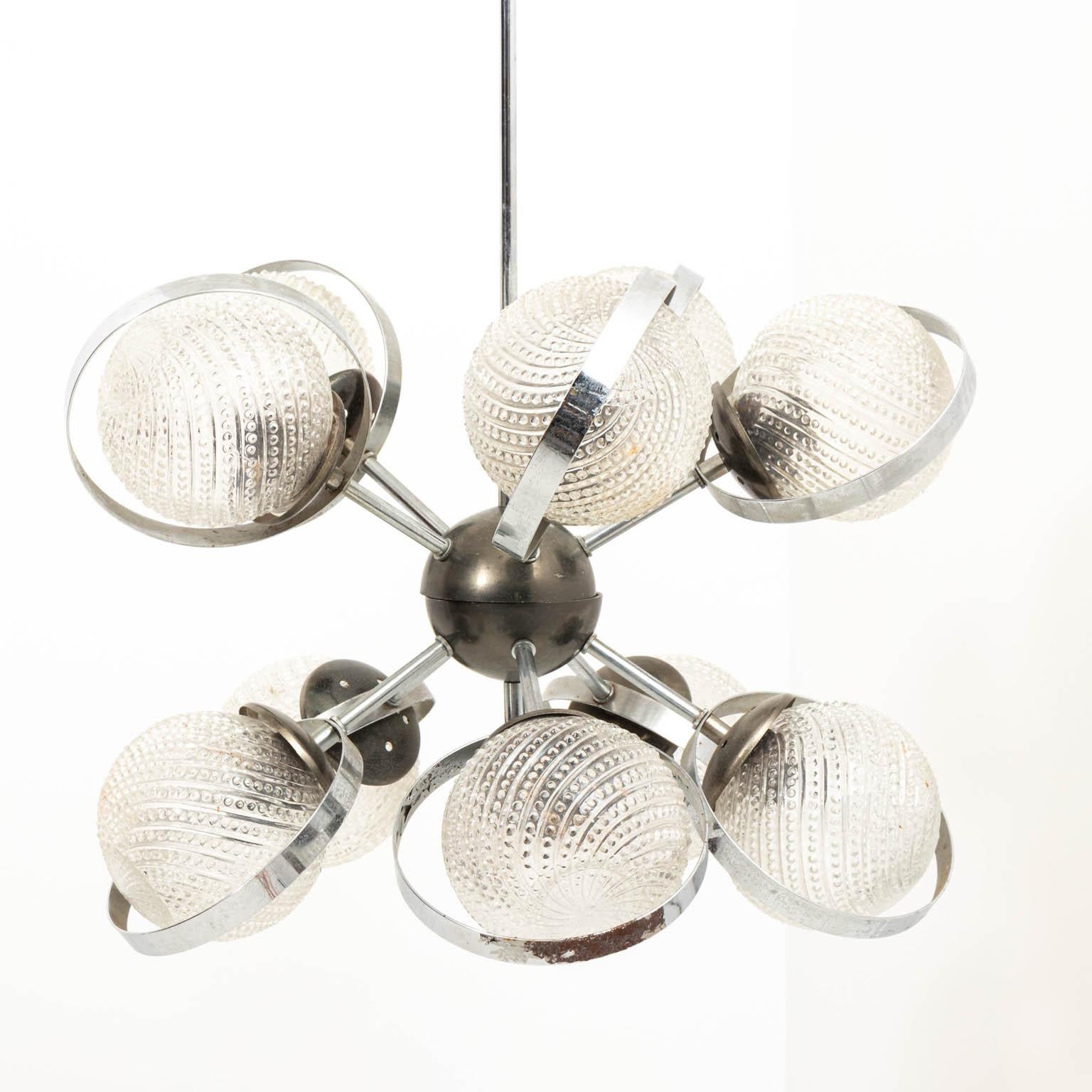 French Midcentury Chandelier For Sale 4