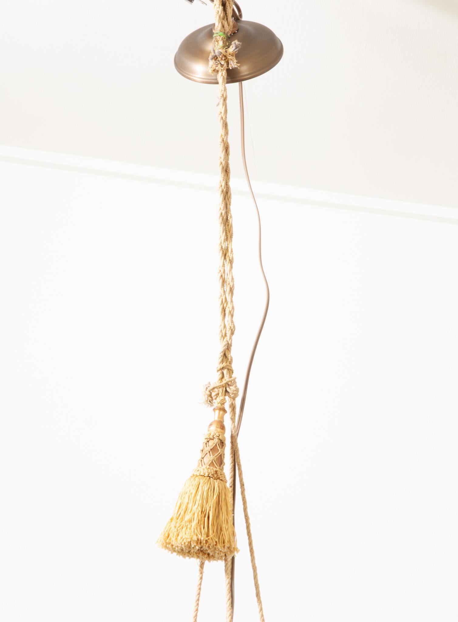 Rope French Midcentury Chandelier
