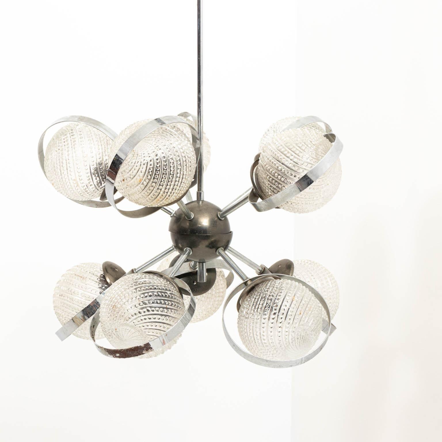 French Midcentury Chandelier For Sale 3