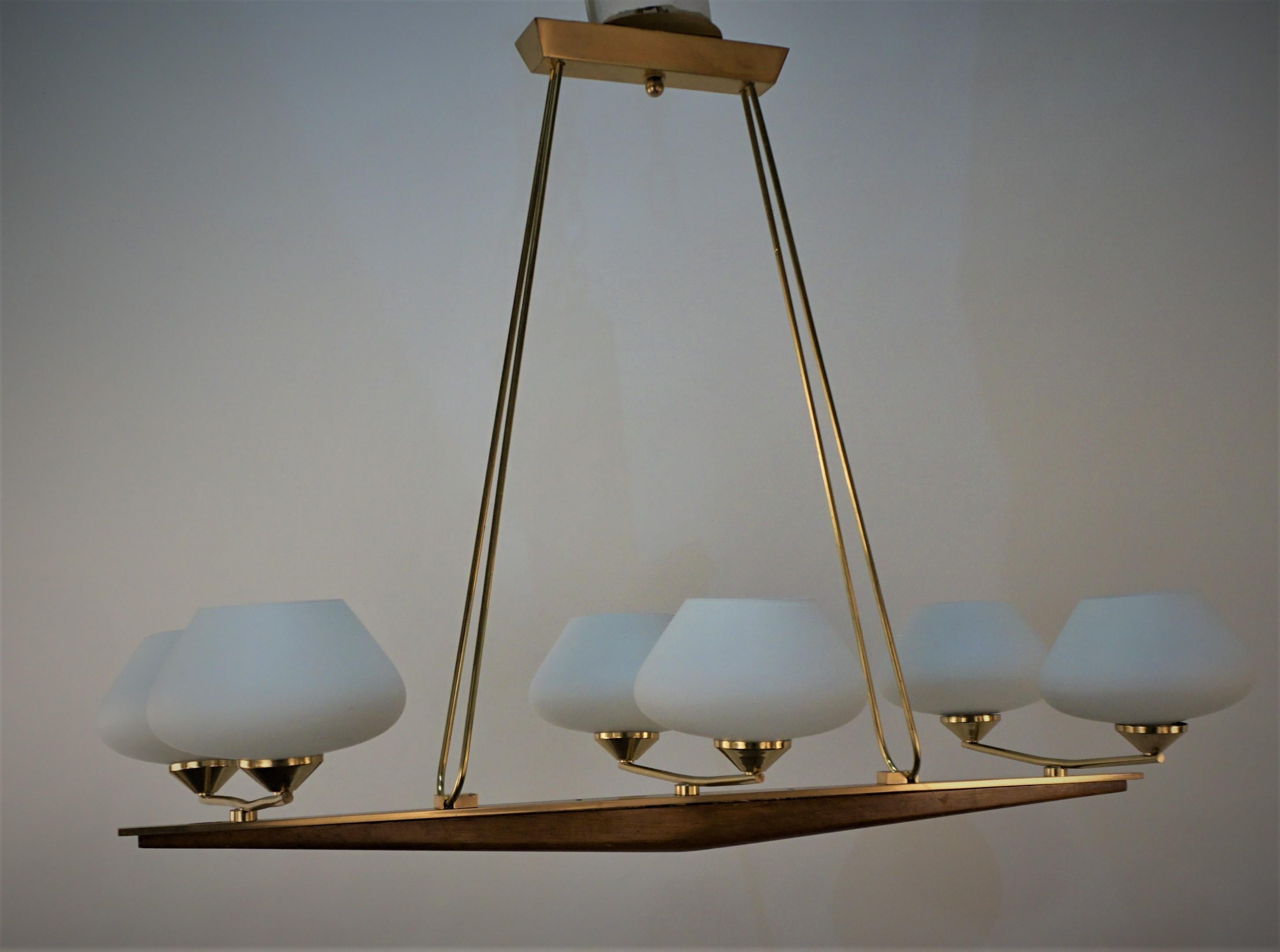 French Mid Century Chandelier For Sale 3