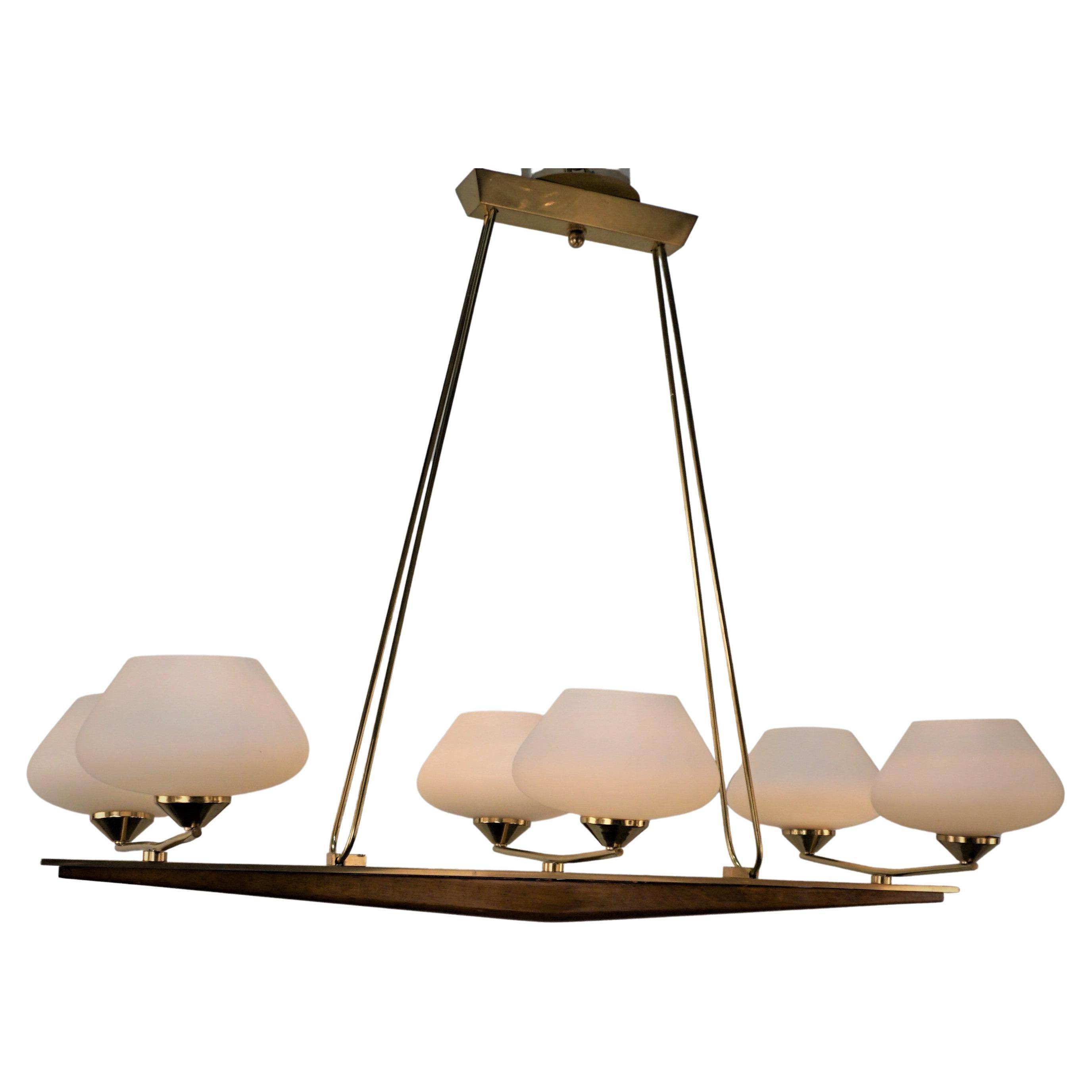 French Mid Century Chandelier For Sale