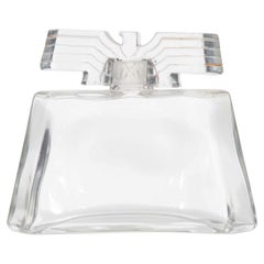Frasco de perfume francés de cristal Ciro de mediados de siglo
