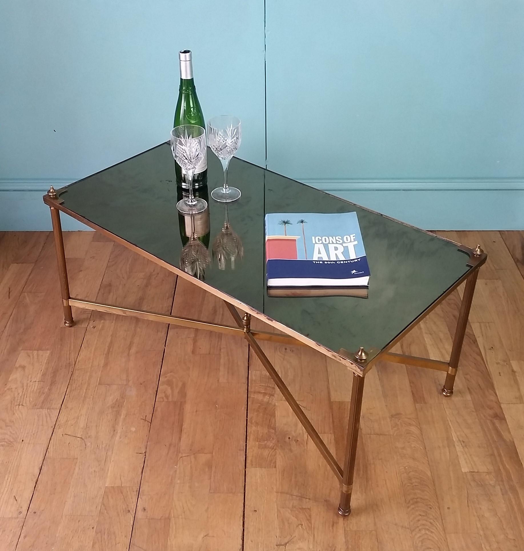 20th Century French mid century coffee table by Maison Jansen