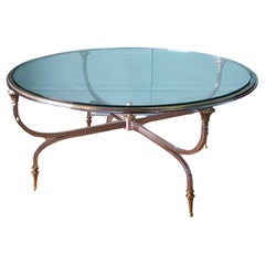 French mid century coffee table by Maison Jansen