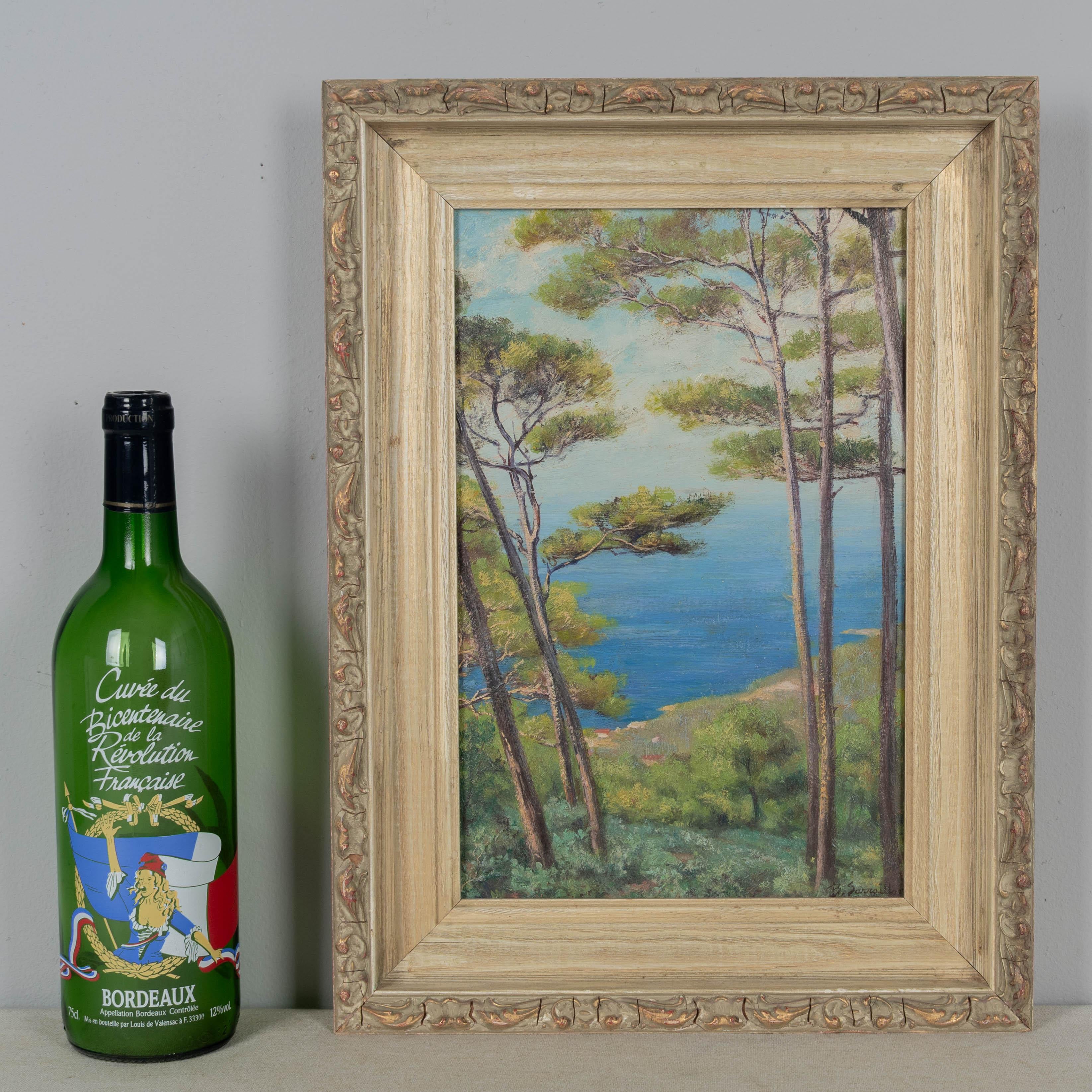 French Mid Century Côte d'Azur Painting In Good Condition For Sale In Winter Park, FL