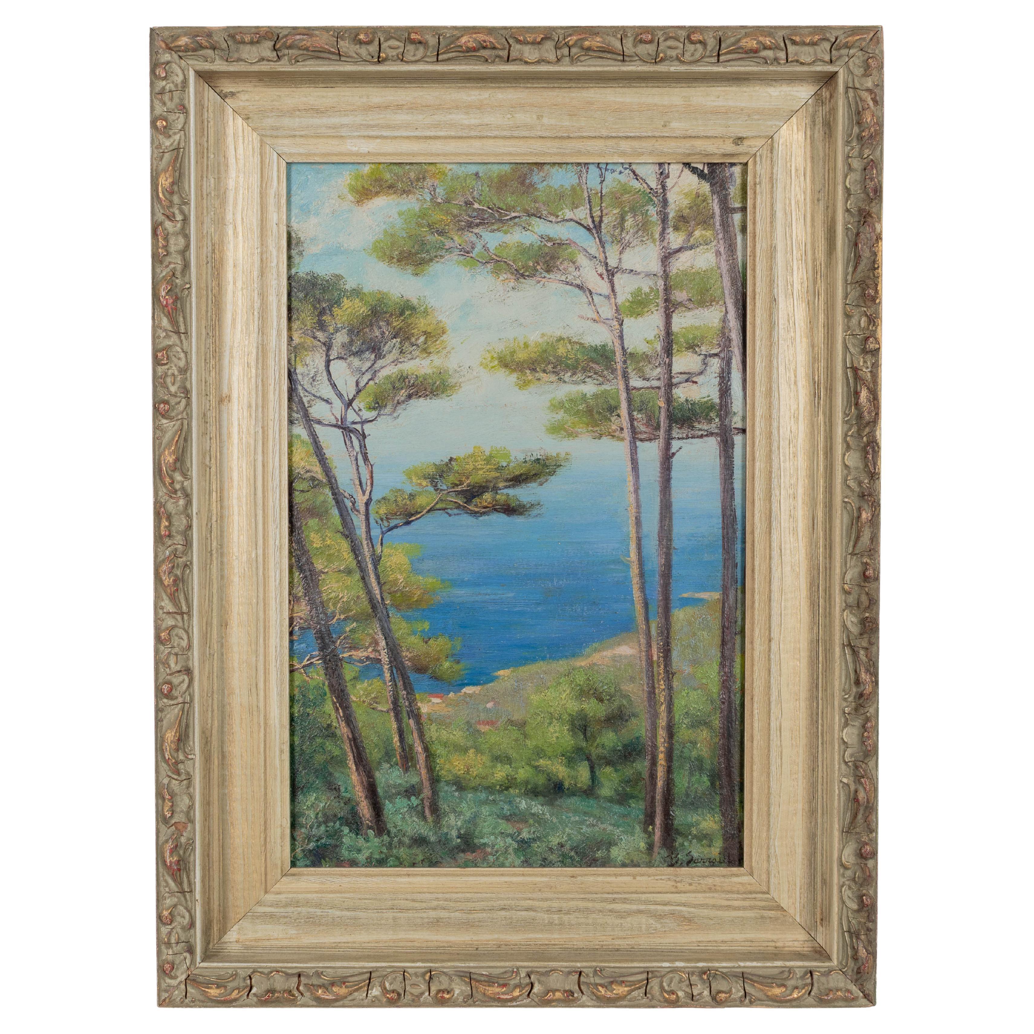 Pintura francesa de mediados de siglo de la Costa Azul
