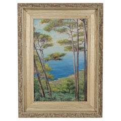 Quadro Côte d'Azur francese della metà del secolo scorso