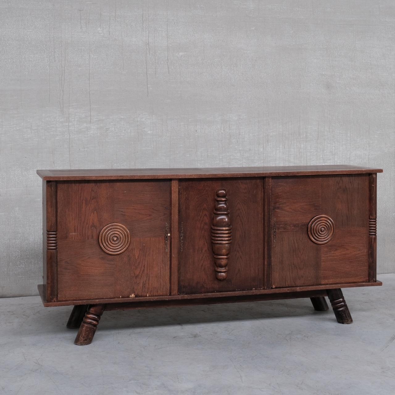 French Mid-Century Deco Sideboard in the manner of Dudouyt In Good Condition In London, GB
