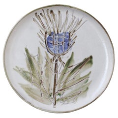 Französischer Dekoteller aus der Mitte des Jahrhunderts von Albert Thiry, ca. 1960er Jahre