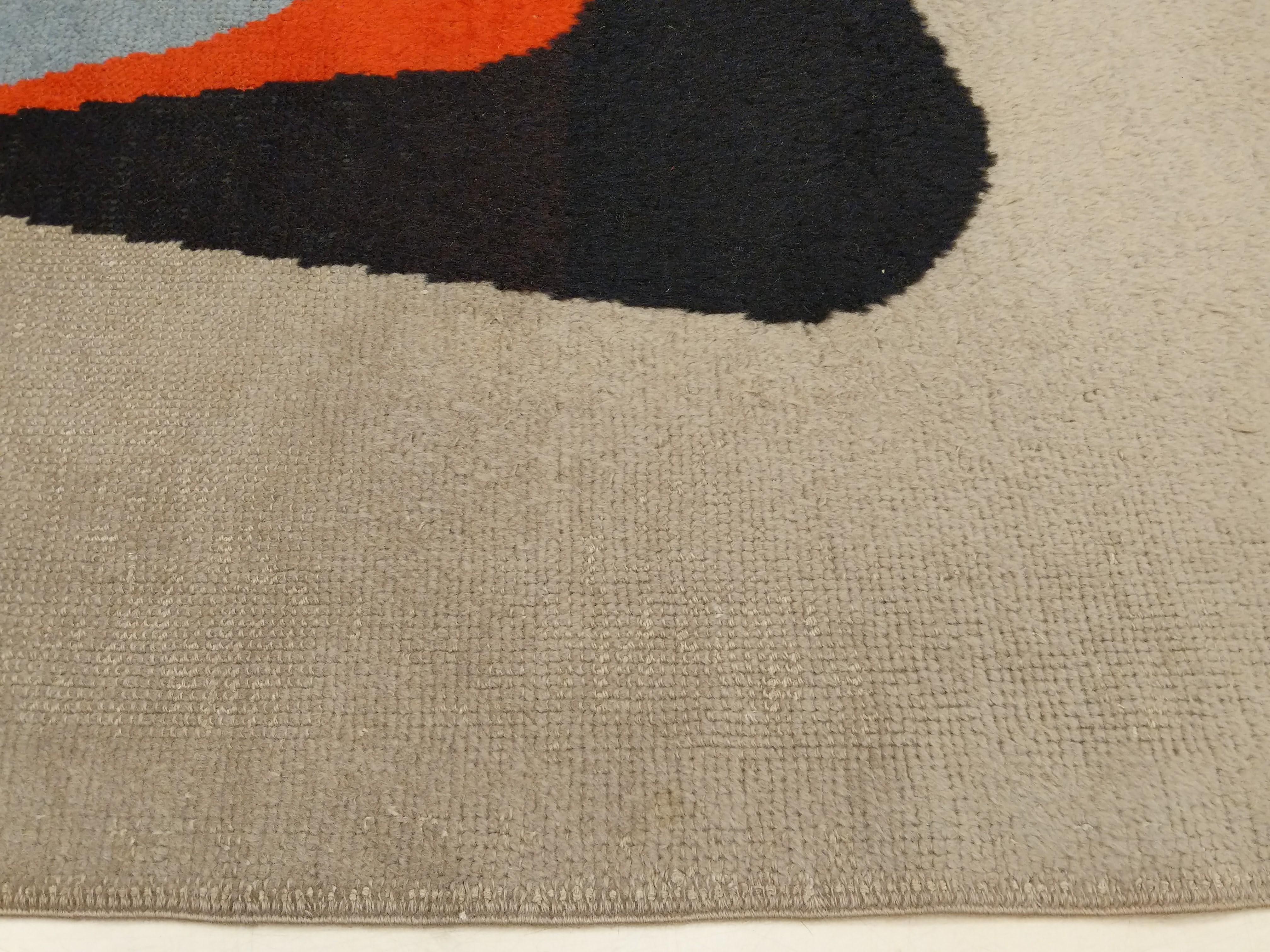 French Midcentury Design Rug by Jacques Borker For Sale 5
