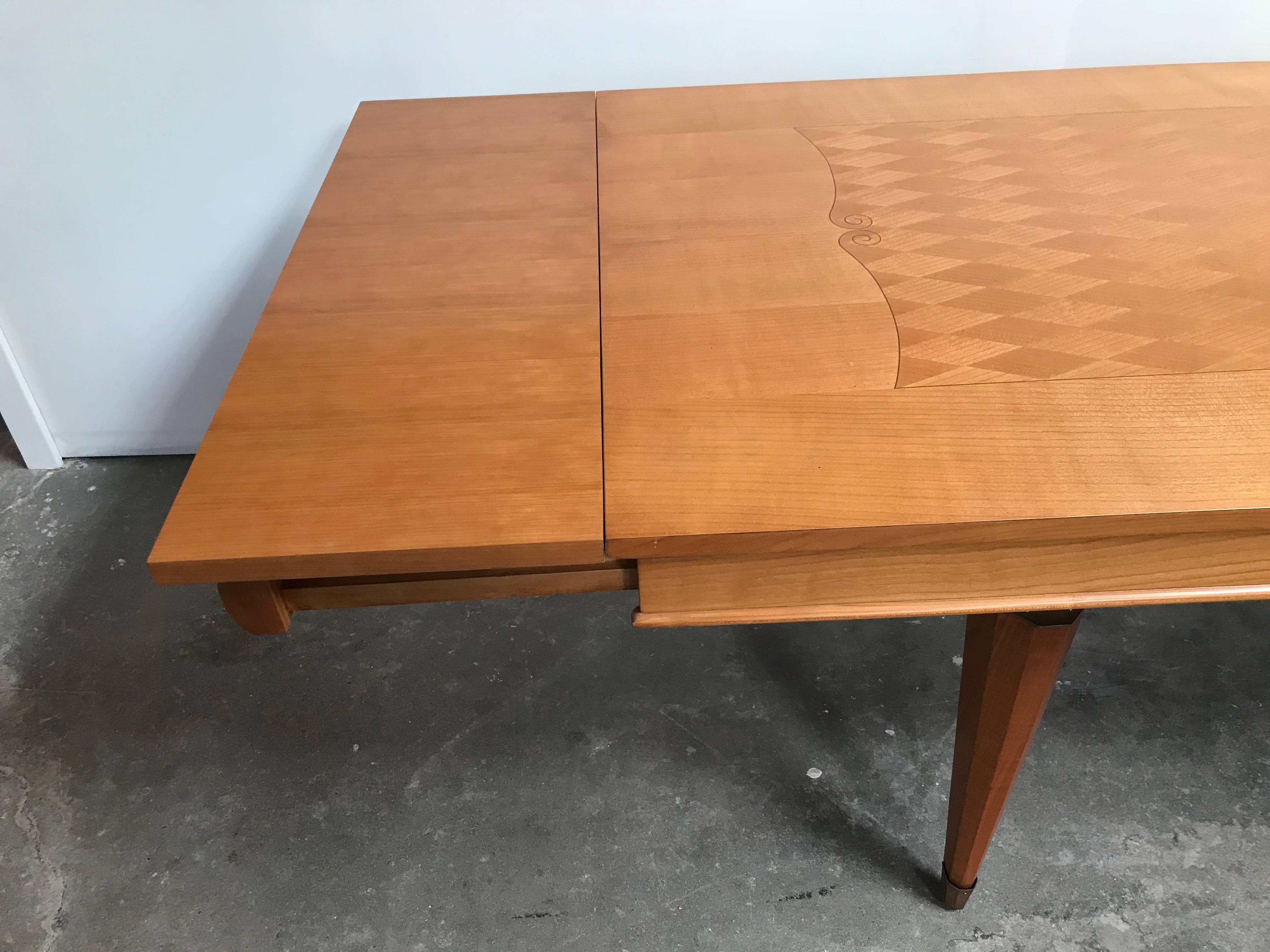 French Mid-Century Dining Table Attributed to Jean Pascaud 5