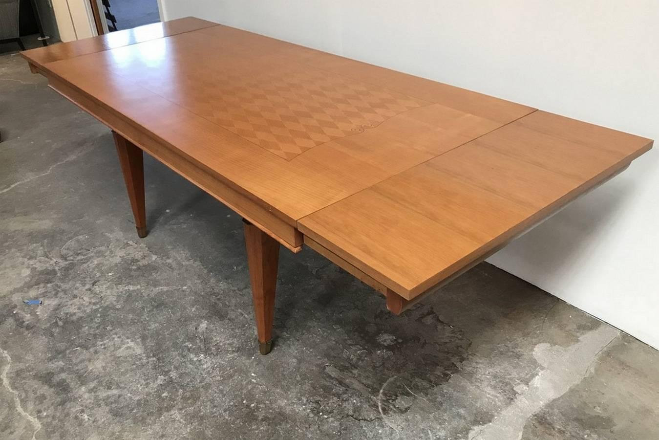 French Mid-Century Dining Table Attributed to Jean Pascaud 6