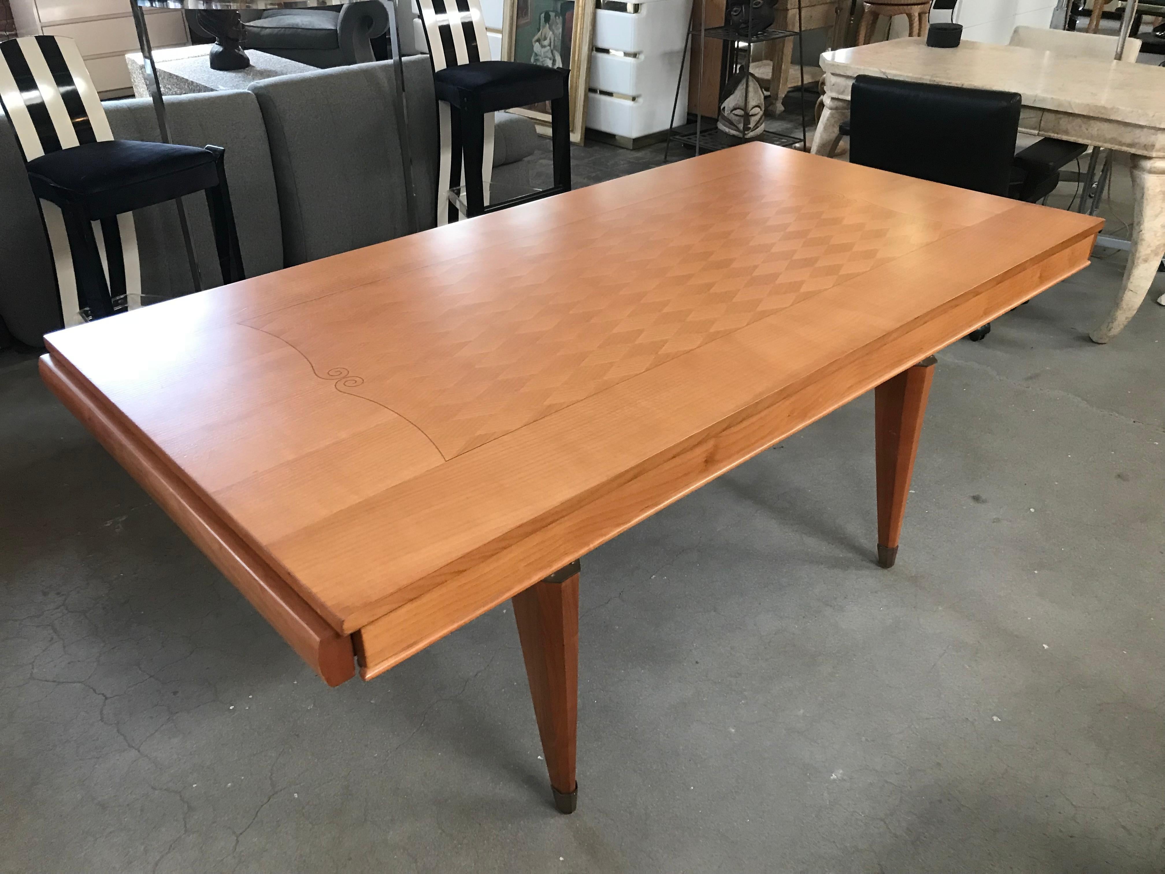 French Mid-Century Dining Table Attributed to Jean Pascaud 9