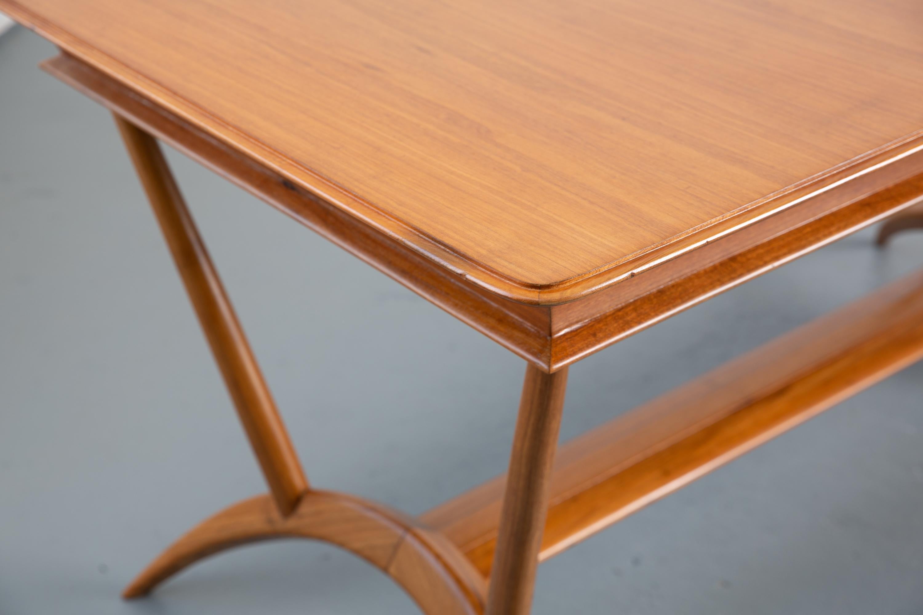French Mid-Century Dining Table/Desk with Leaf For Sale 2