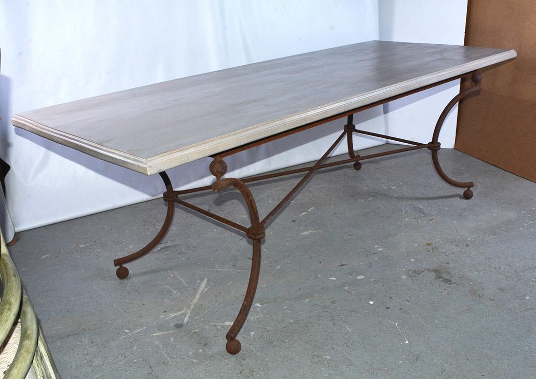 Industrial French Midcentury Dining Table