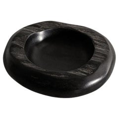 French Mid Century Ebonized Wooden Bowl by Odile Noll Produced in France, 1970s