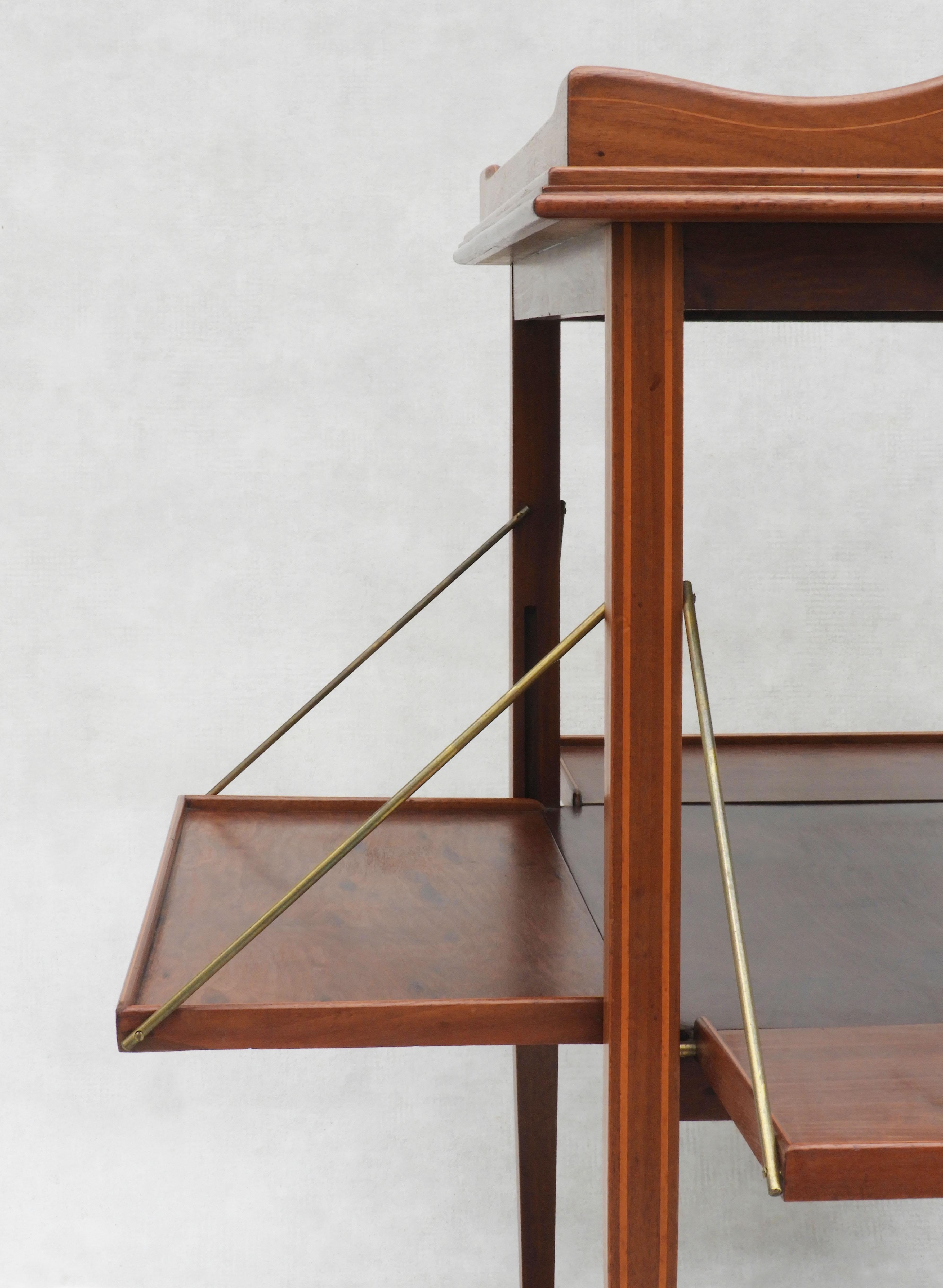 French Mid Century Expandable Bar or Serving Table with Removeable Tray C1950s For Sale 2