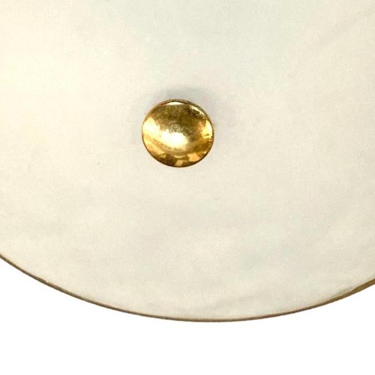 French Mid Century Flush Mount Fixture In Good Condition For Sale In New York, NY