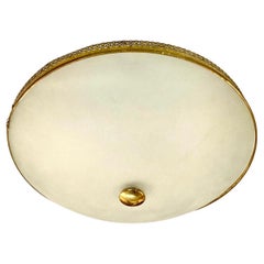 Französische Mid Century Flush Mount Leuchte