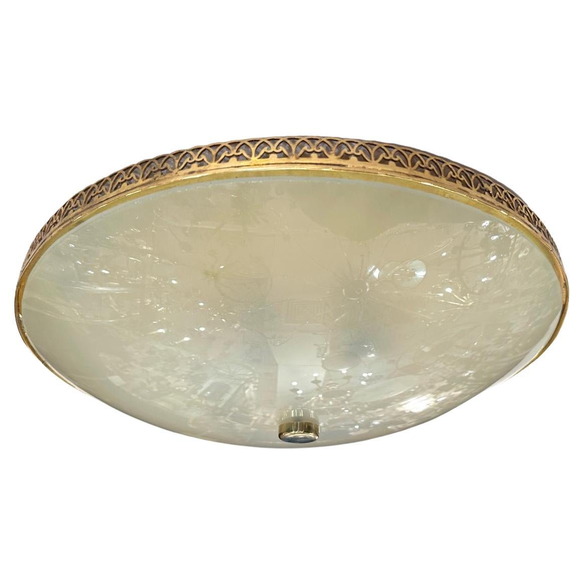 Ensemble de luminaires encastrés français du milieu du siècle dernier, vendus individuellement