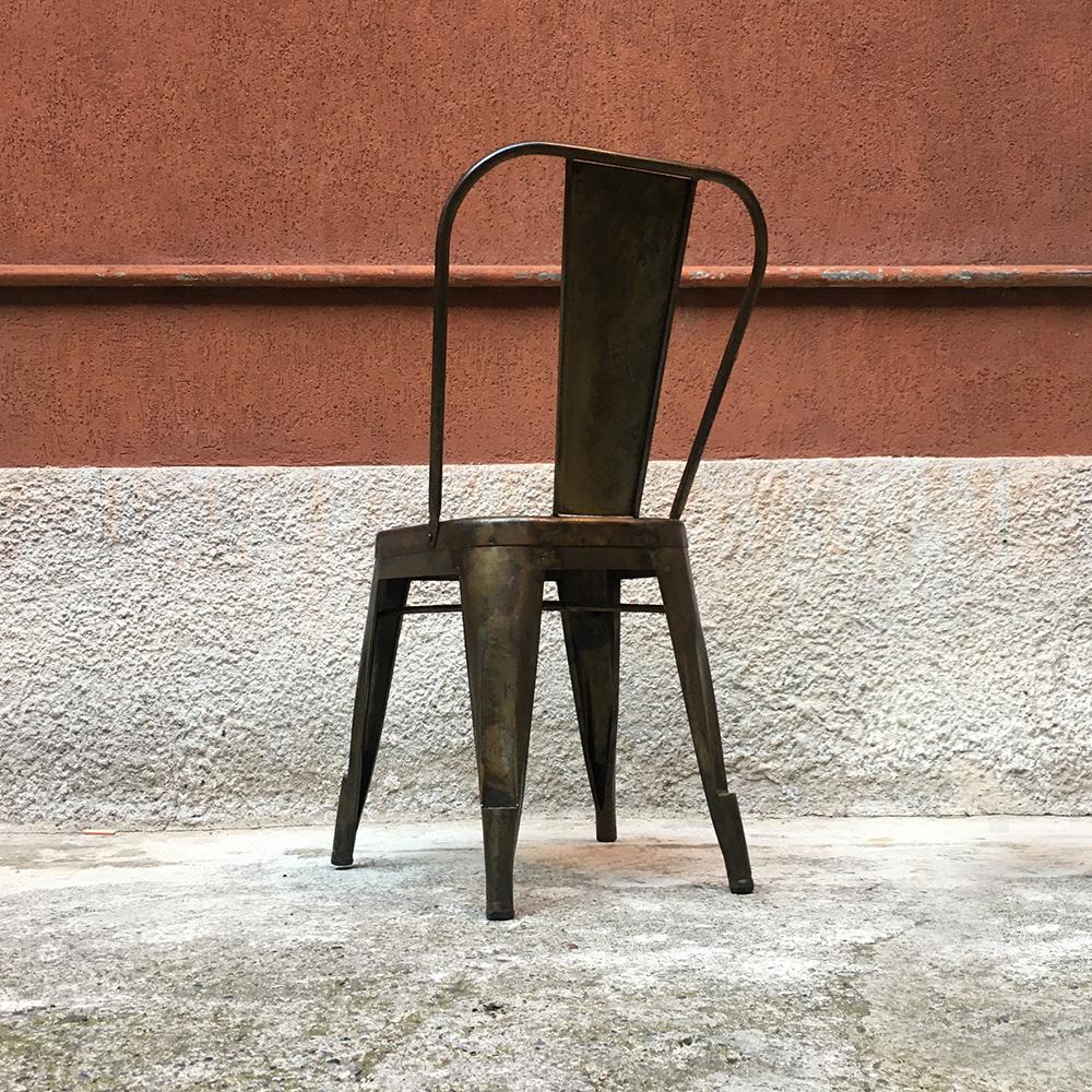 French Midcentury Galvanized Metal Tolix Chairs by Xavier Pauchard, 1970s 6
