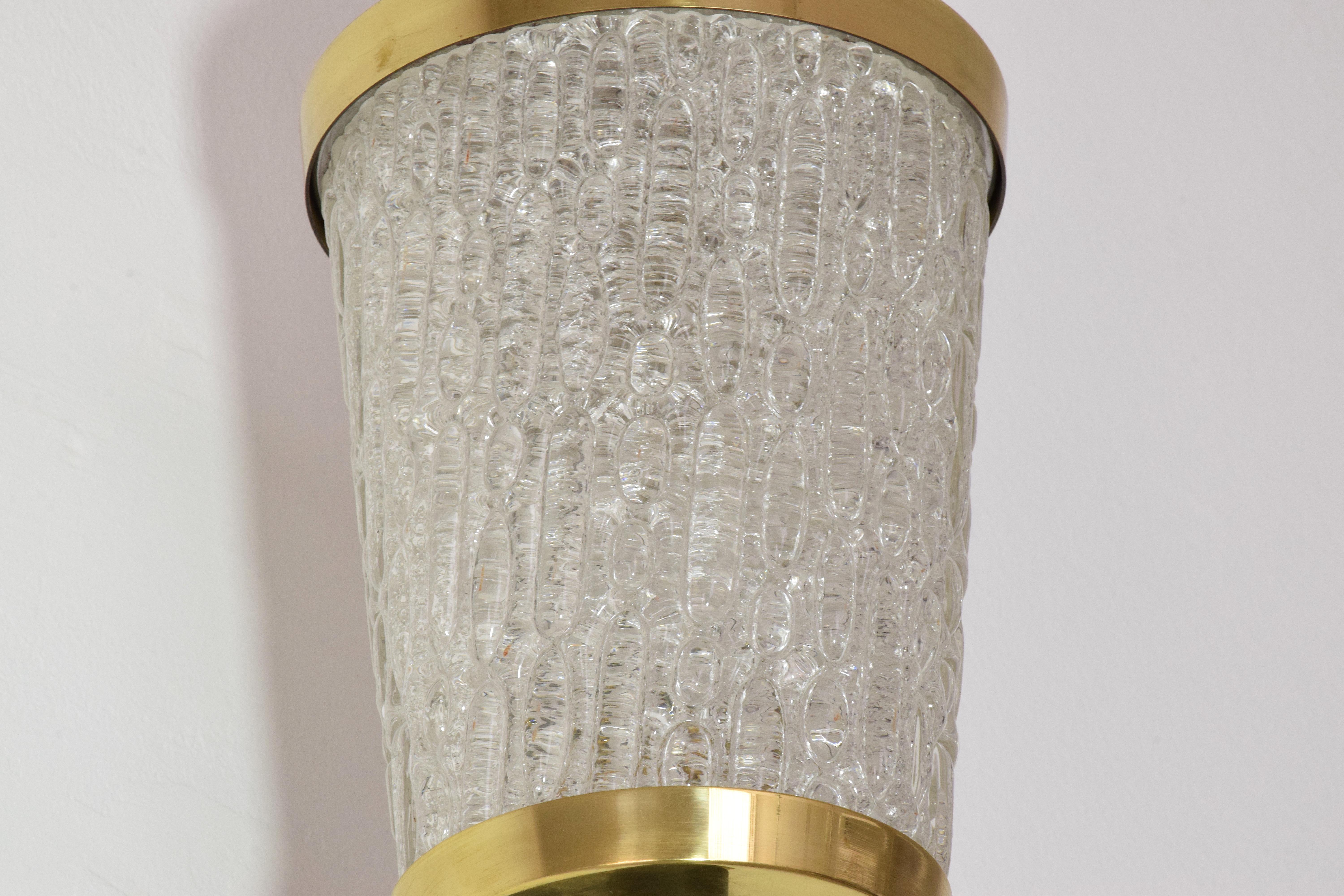 French Mid-Century Glass Sconce by DLG Arlus, 1950s 5
