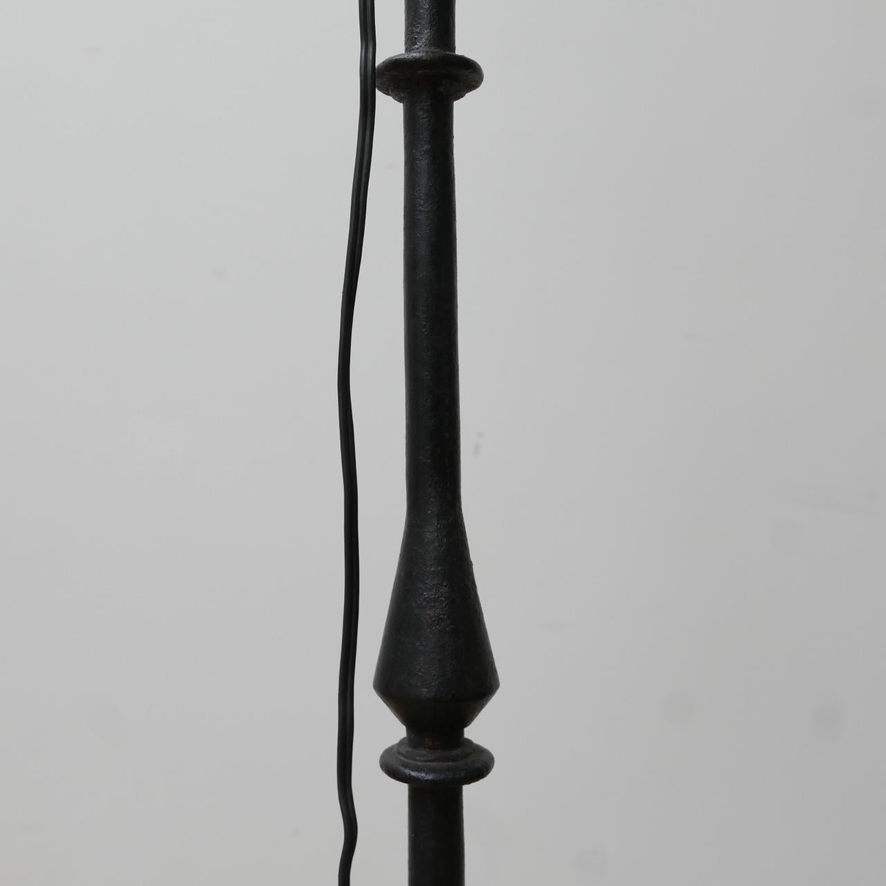 20th Century French Mid-Century Iron Floor Lamp