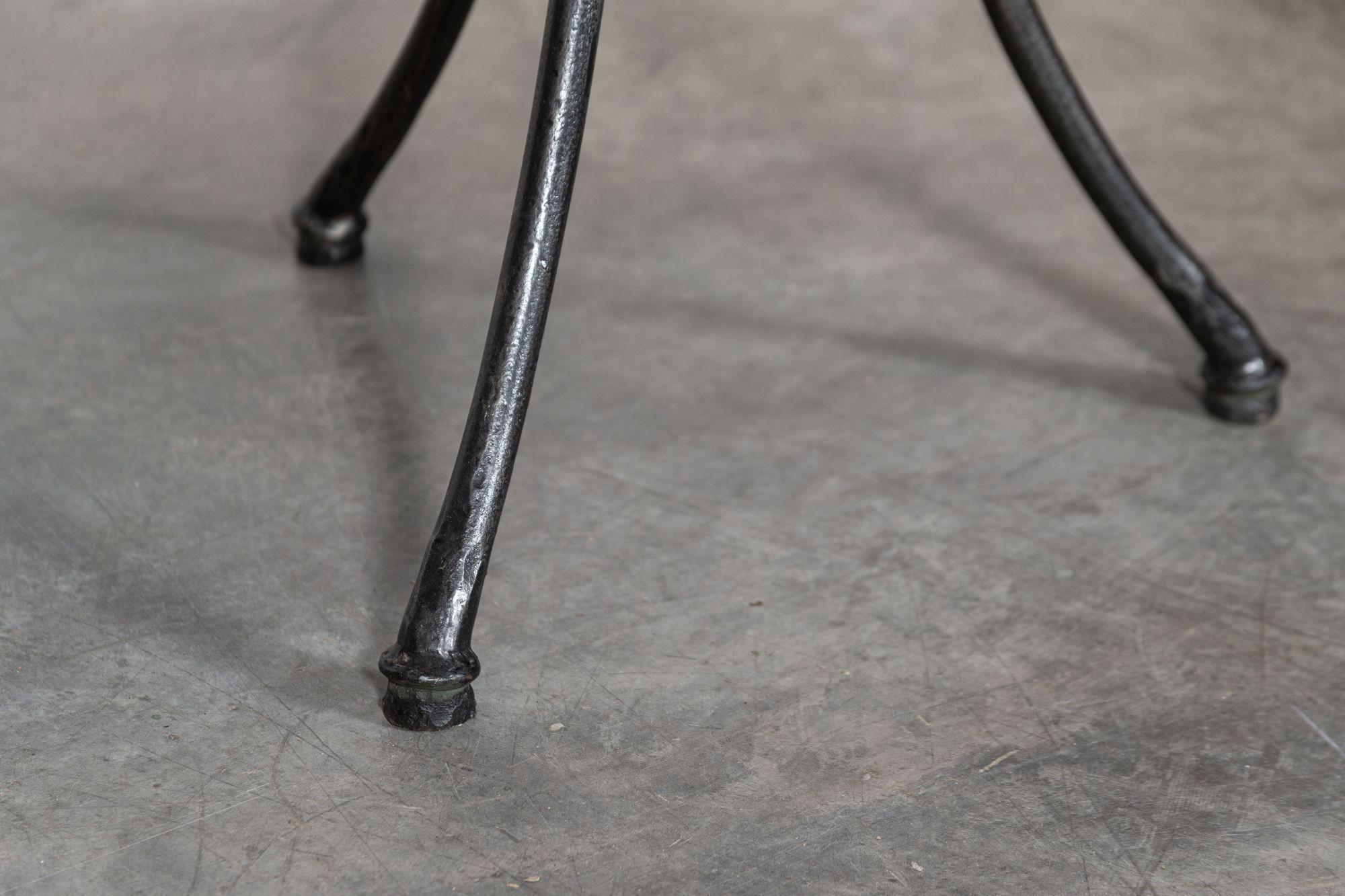 French Mid Century Iron & Stone Table For Sale 2