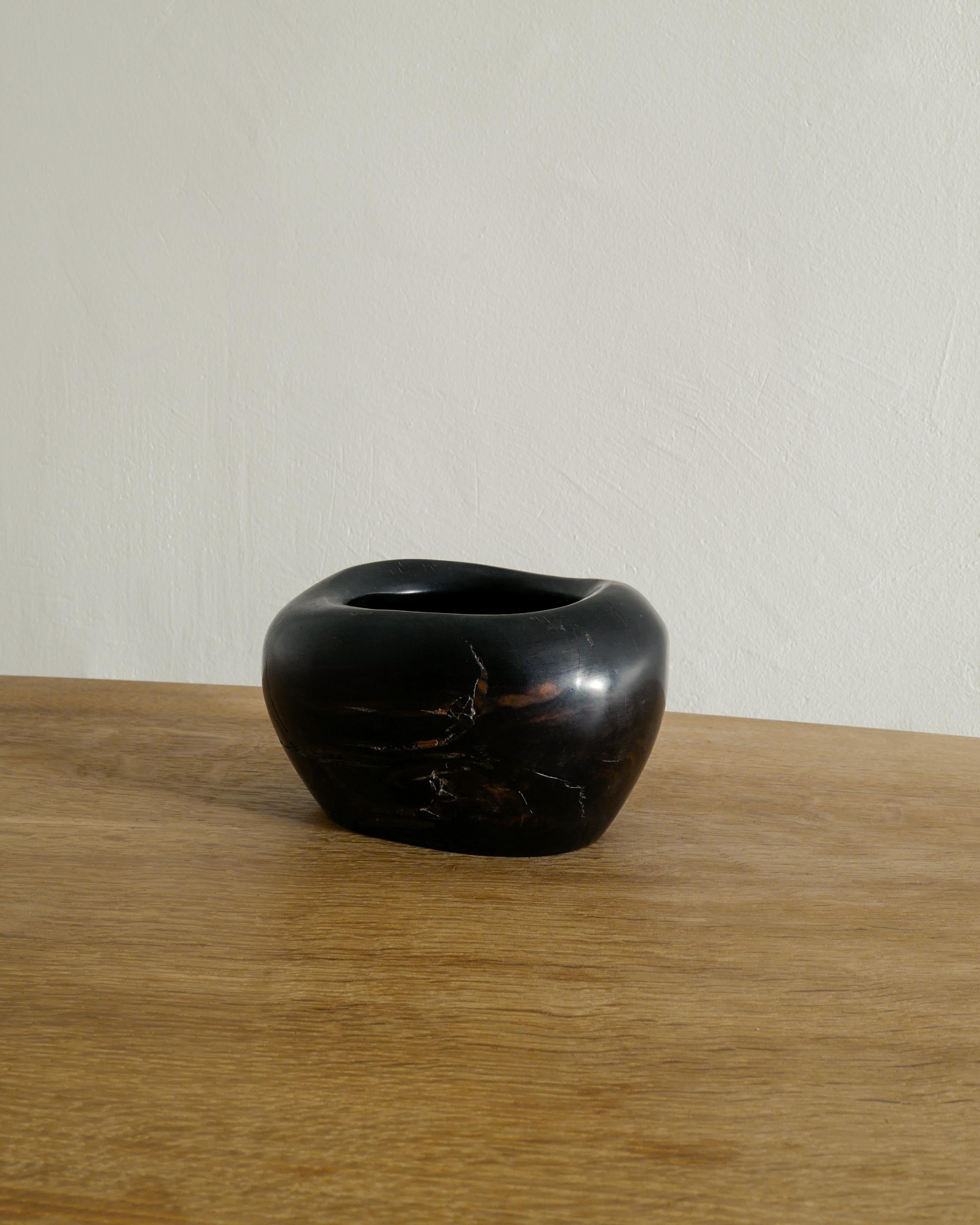 Mid-Century Modern French Mid Century Large Wooden Bowl by Odile Noll Produced in France, 1960s For Sale